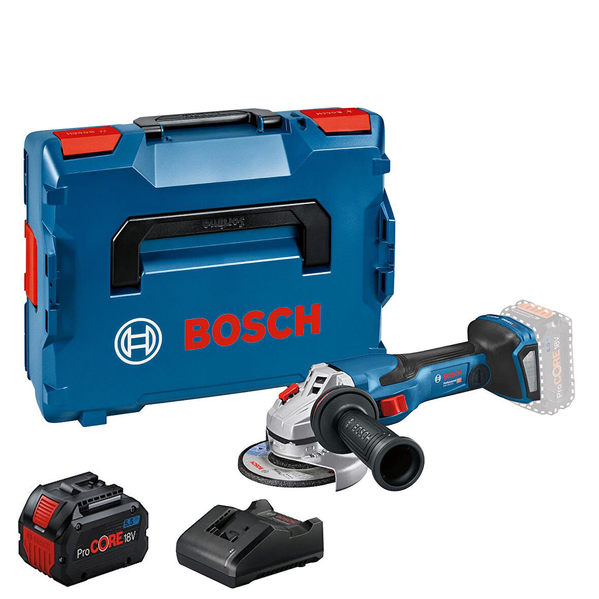 Bosch GWS 18V-15 C Procore 1x5,5Ah Tek Akülü Taşlama