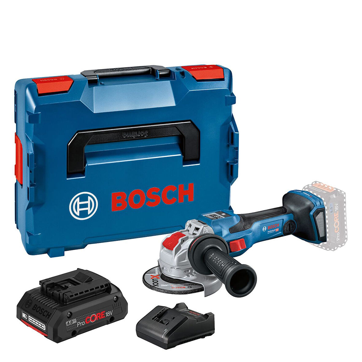 Bosch GWX 18V-15 SC X-Lock Procore 1x4,0Ah Tek Akülü Taşlama Makinesi