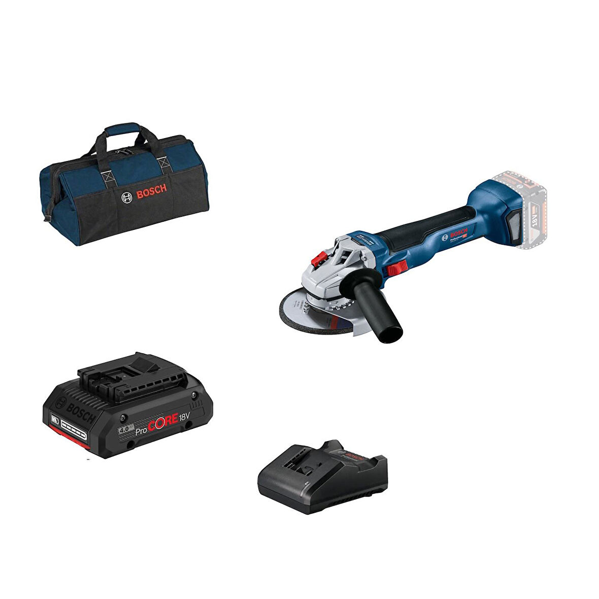 Bosch Gws 18V-10 Procore 1x4.0Ah Tek Akülü Taşlama Makinesi