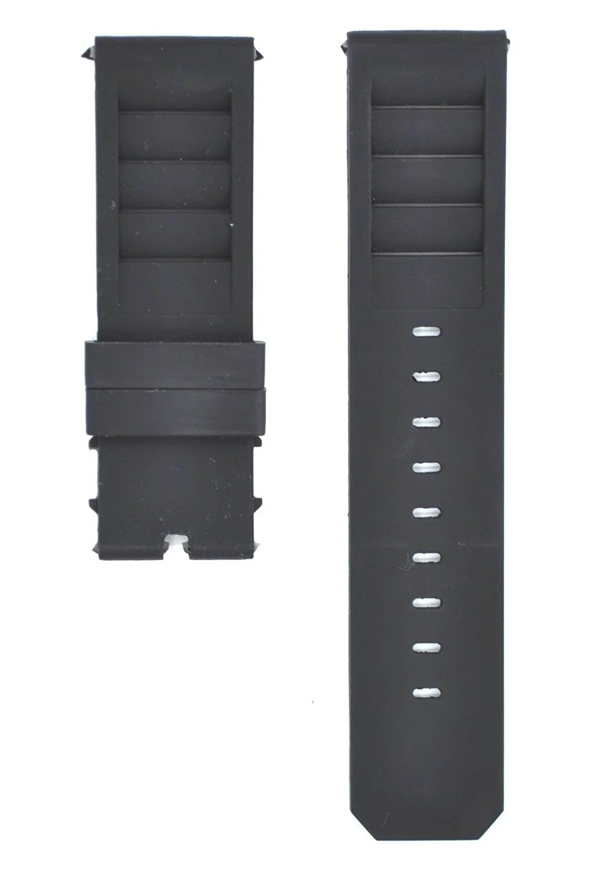 Uyumlu Ancon Grand Prix 24mm Siyah Silikon Kordon