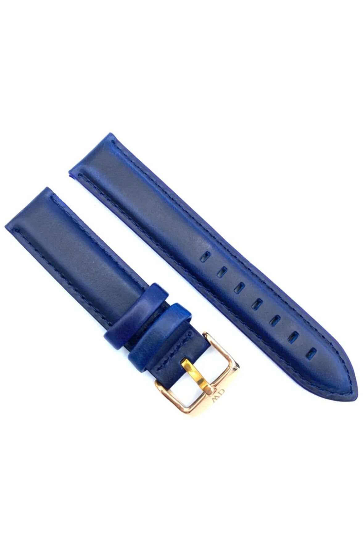 Daniel Wellington 38mm Kasa Için 18 Mm Mavi Deri Kordon