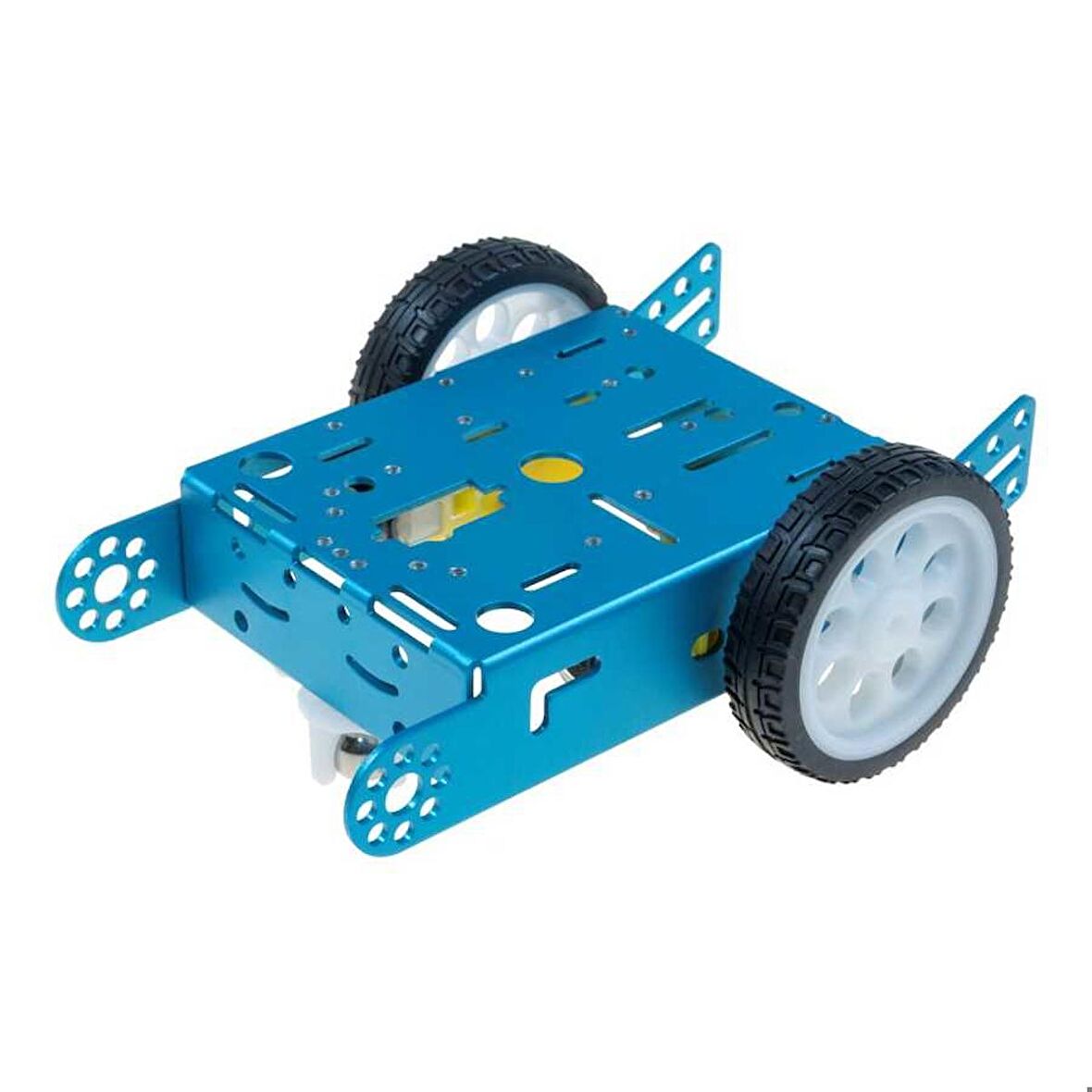 Robotistan Çok Amaçlı Alüminyum 2WD Robot Gövdesi - Mavi