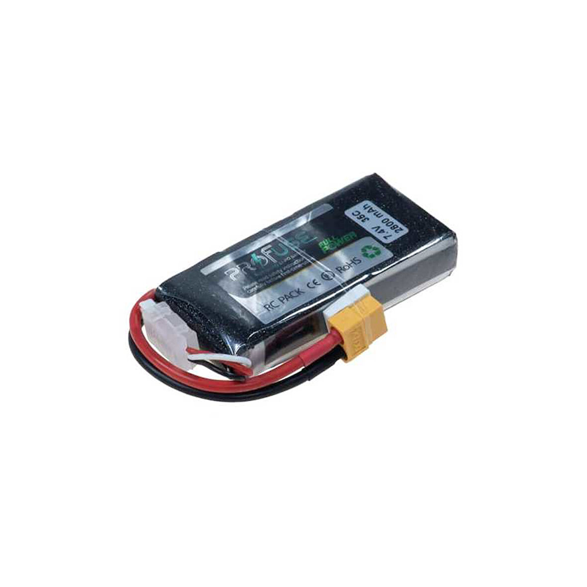 7.4 V 2S Lipo Batarya-Pil 2800 mAh 35C