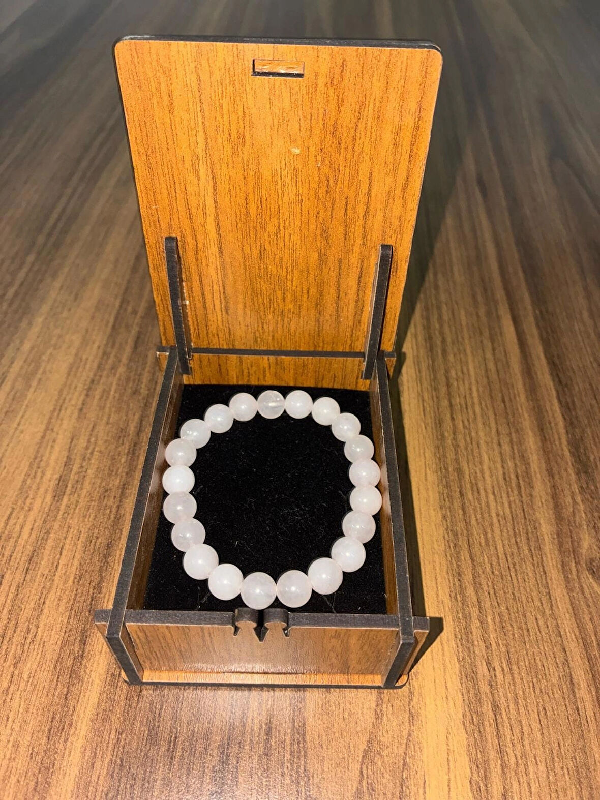 Doğal Pembe Kuvars Bileklik – Sevgi, Huzur ve Pozitif Enerji