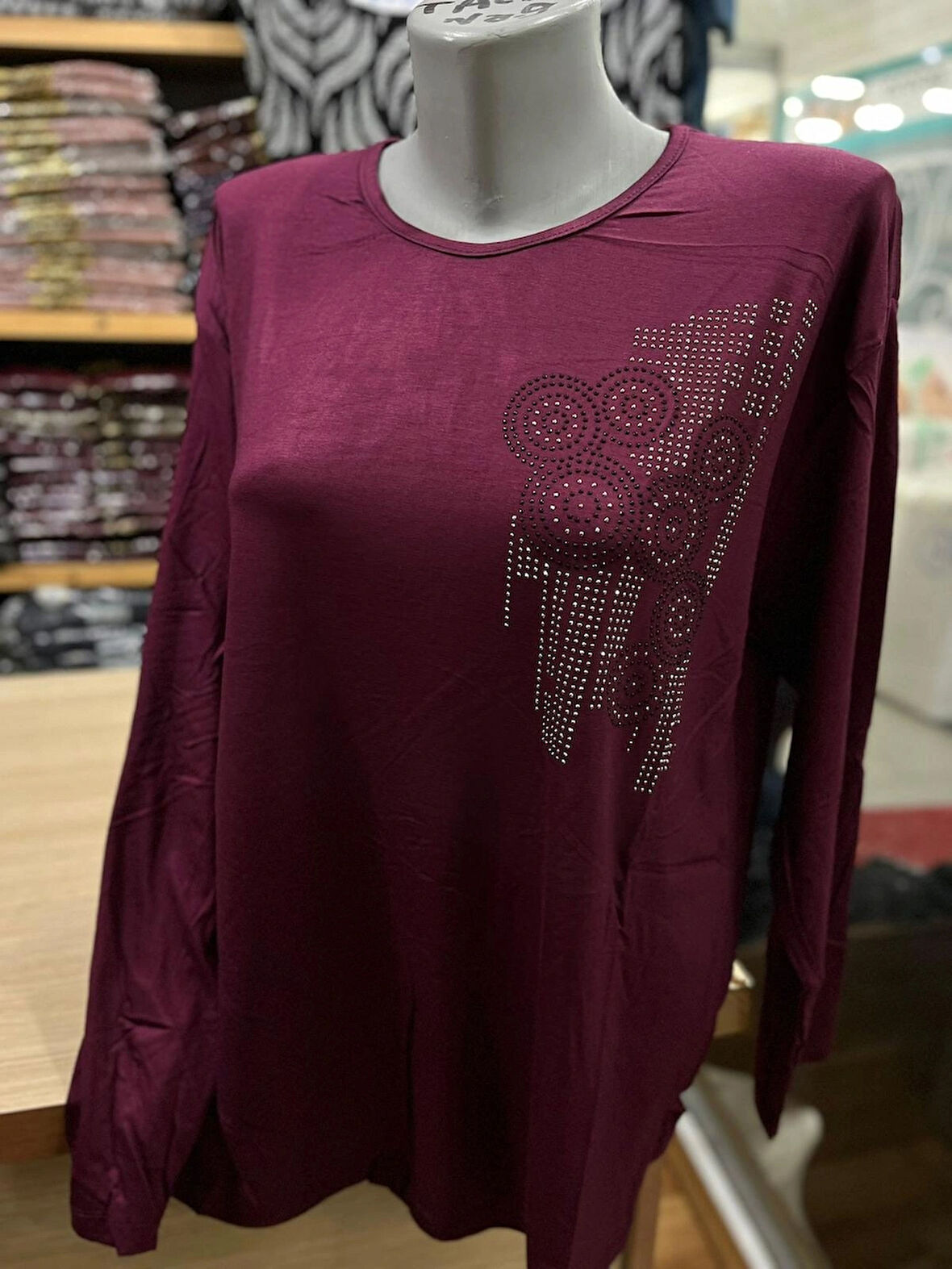 Kadın Viskon Likralı Penye Bluz