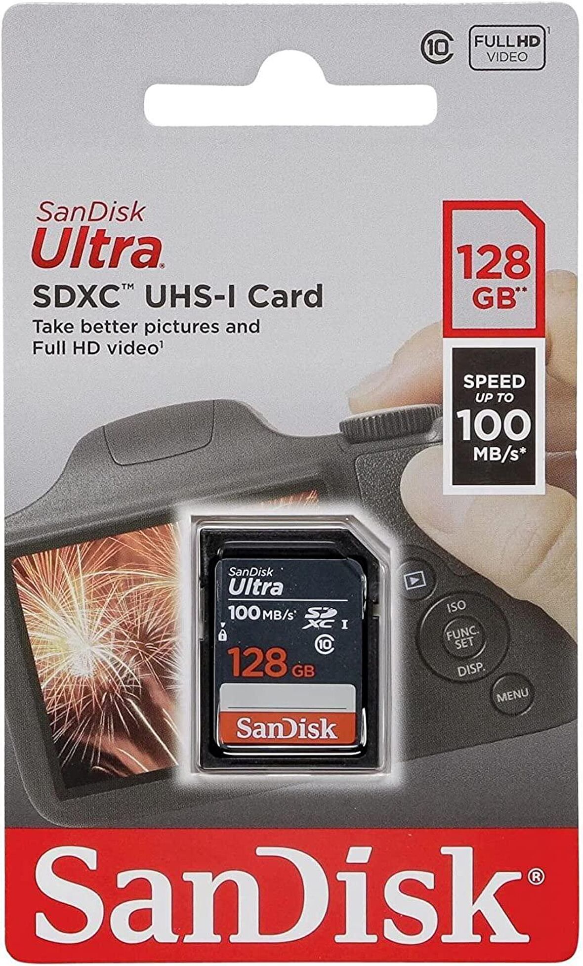 SanDisk Ultra 128GB 100MB/s SDXC Hafıza Kartı SDSDUNR-128G-GN3IN