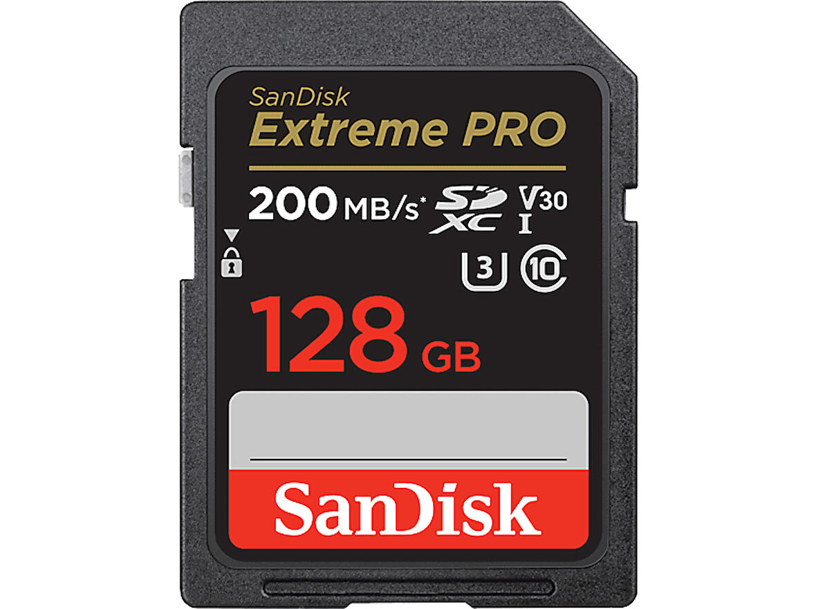 SANDISK Extreme Pro SDXC UHS I 128 GB, 200 MB/s Okuma ve 90 MB/s Yazma SDXC Hafıza Kartı (DSLR, Aynasız Kameralar ve için 4K Video için)