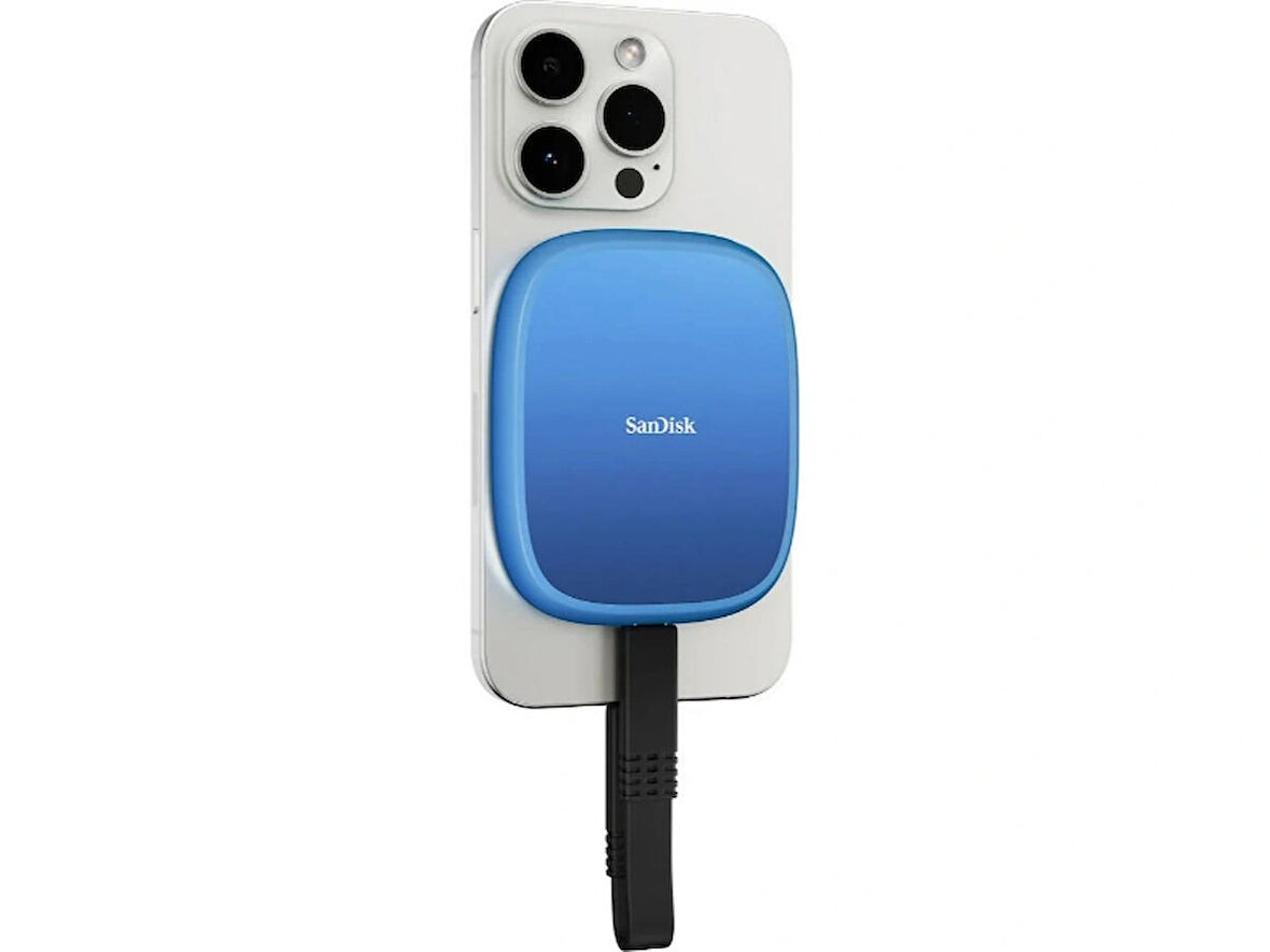 SanDisk Creator Phone 2TB 1000MB/sn MagSafe Uyumlu Taşınabilir Telefon SSD SDSSDE62C-2T00-G25