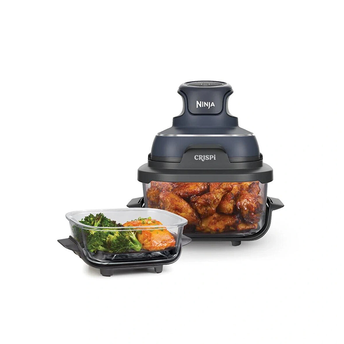 Ninja CRISPi 4-in-1 Taşınabilir Cam Hazneli Pişirme Sistemi - Blue