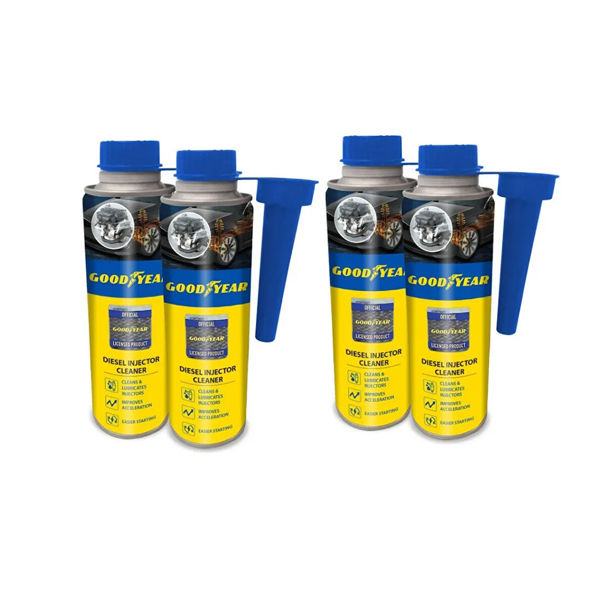 Enjektör Temizleyici Dizel 300 Ml 4’lü Set