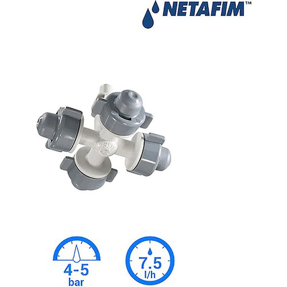 NETAFİM COOLNET™ PRO SİSLEME 4* 7.5 L/H TEK KAFA ( 10 ADET )