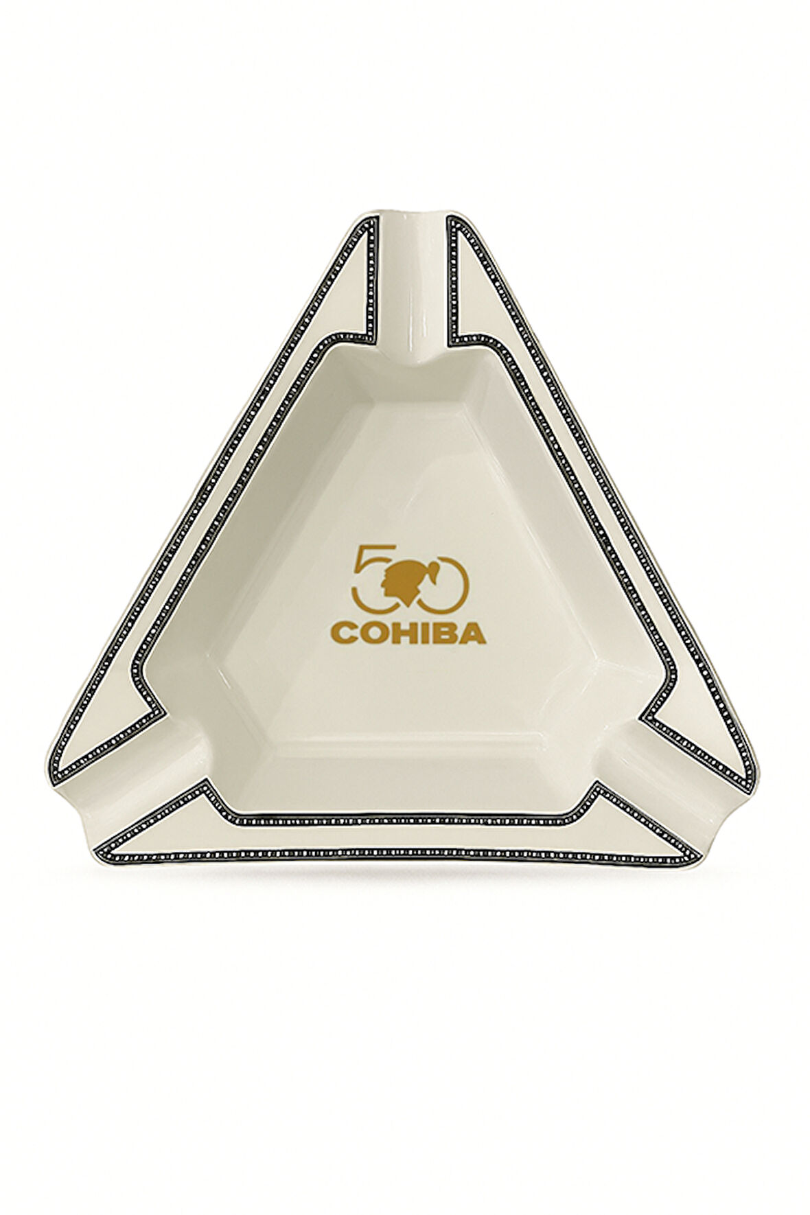 Cohiba 50. Yıl Beyaz Porselen Üçlü Puro Küllüğü