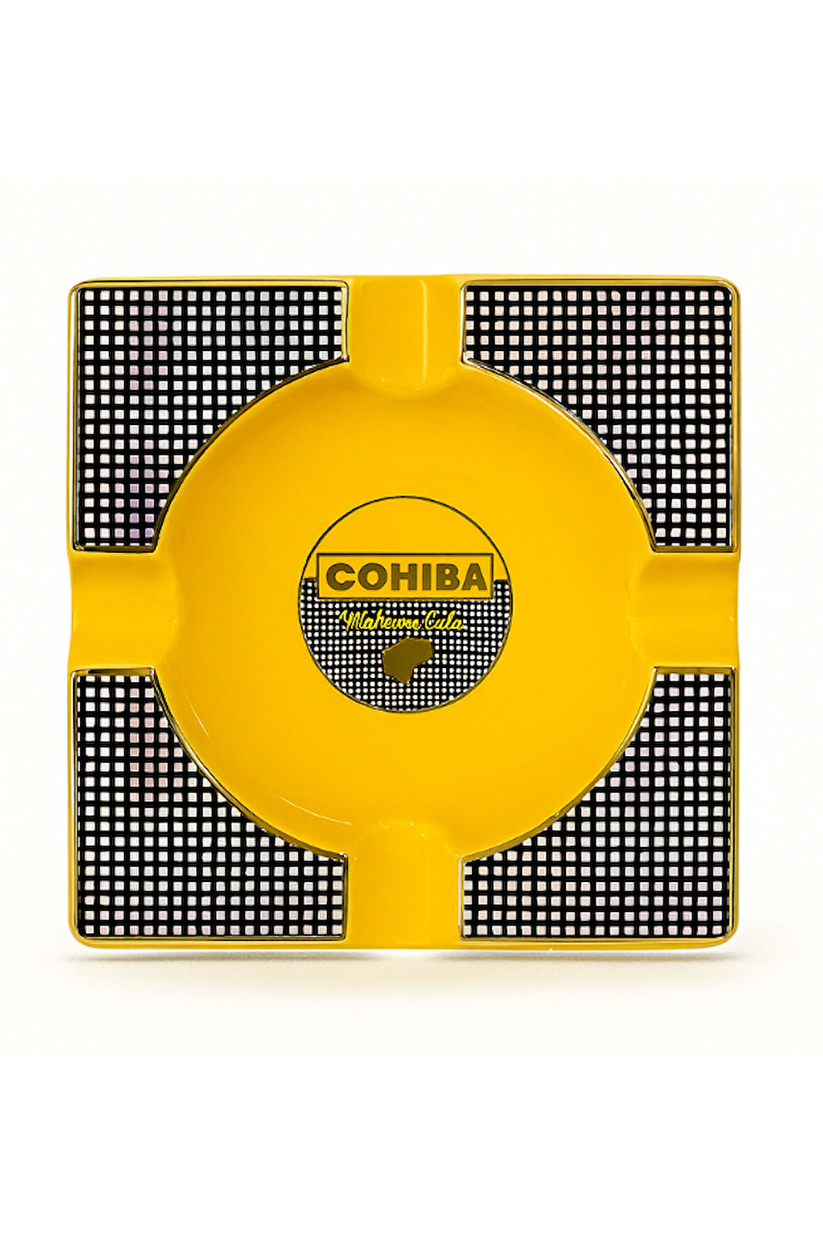 Cohiba Sarı Porselen Dörtlü Büyük Puro Küllüğü