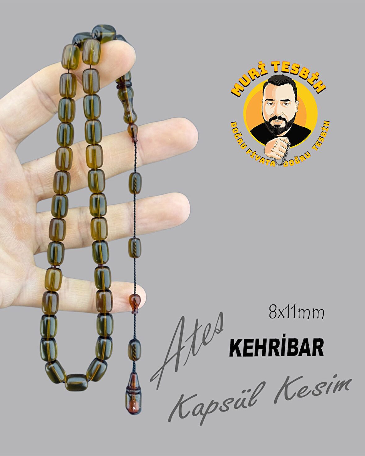 ATEŞ KEHRİBAR KAPSüL KESİM 8X11