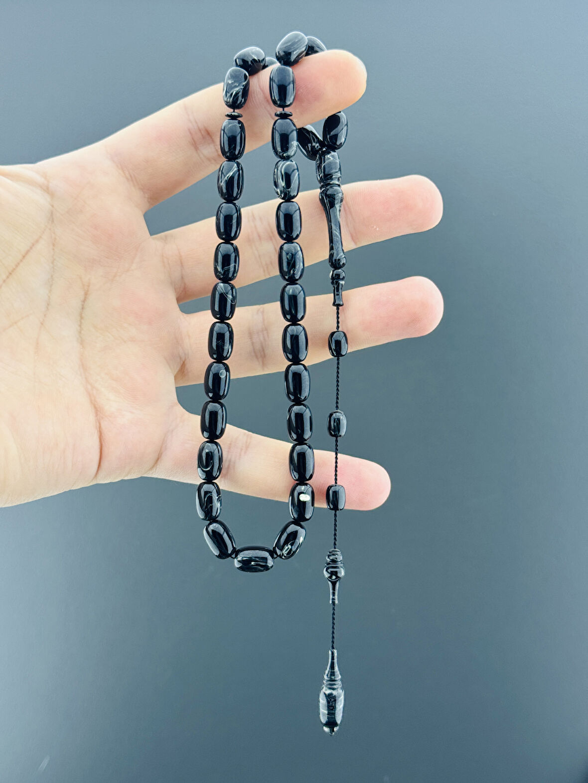 ABDÜLKADİR KISABAY TAVLA PULU ESKİ ALMAN KATALİN BADEM KESİM 7,5X10,5mm