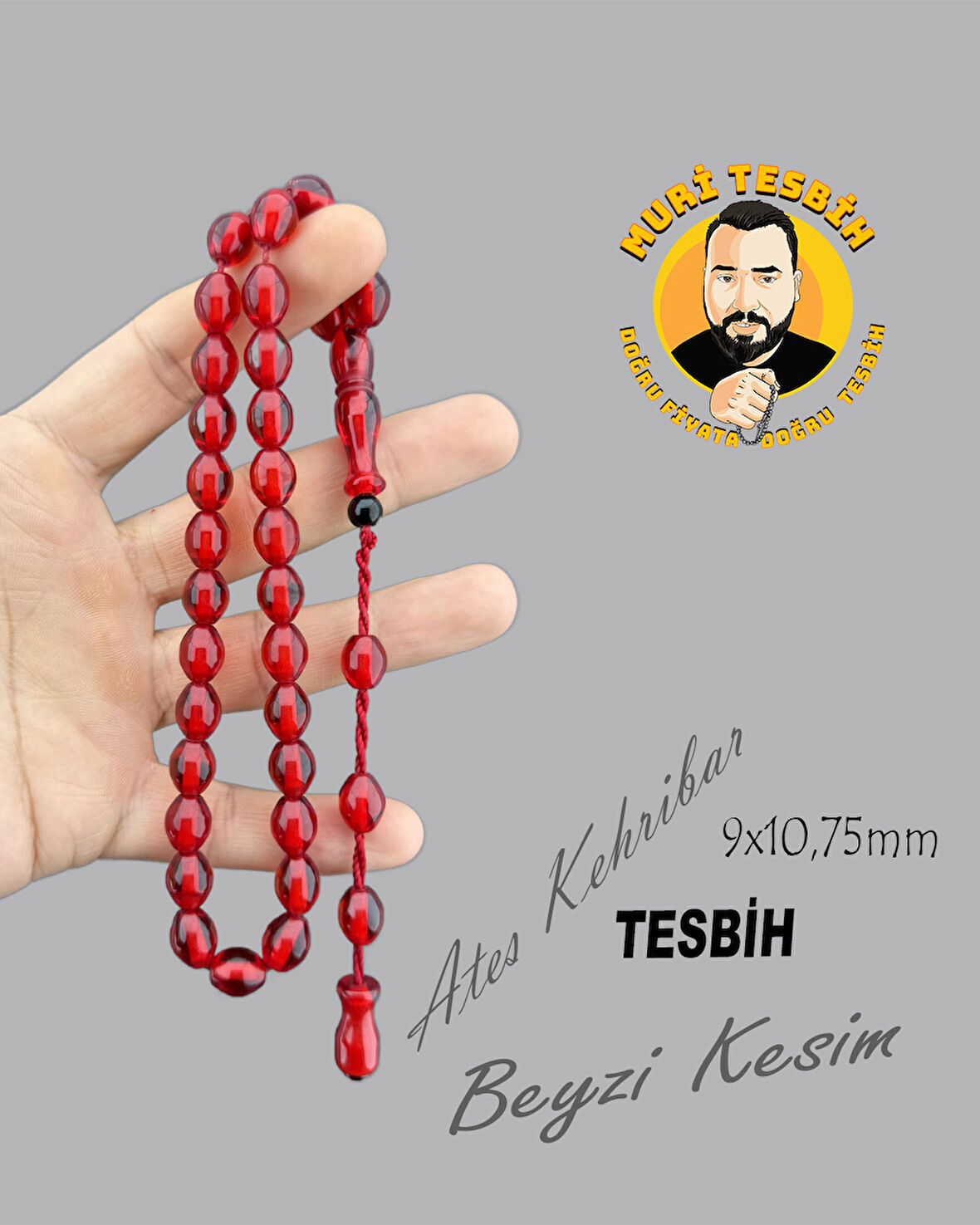 ÇUBUK ATEŞ KEHRİBAR BEYZİ KESİM 9X10,75