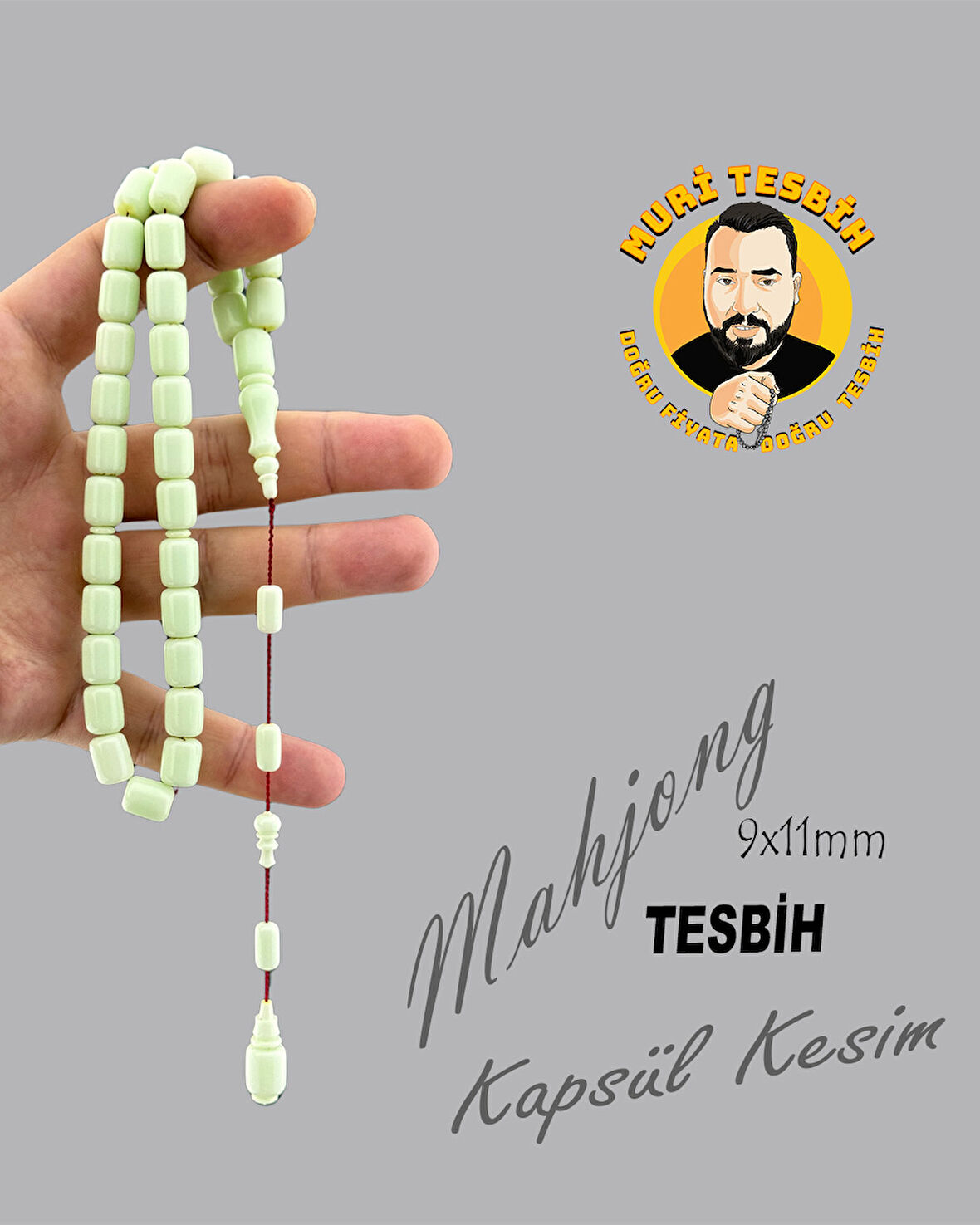 YEŞİL MAHJONG KAPSÜL KESİM 9X11