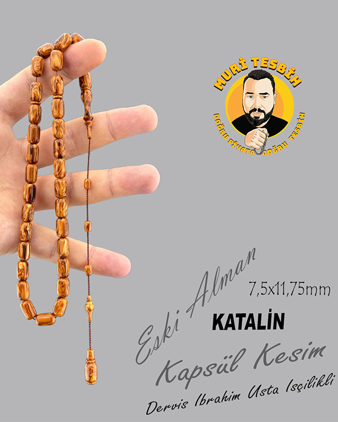 DERVİŞ İBRAHİM ÇEKO ESKİ ALMAN KATALİN KAPSÜL KESİM 7,50X11,75