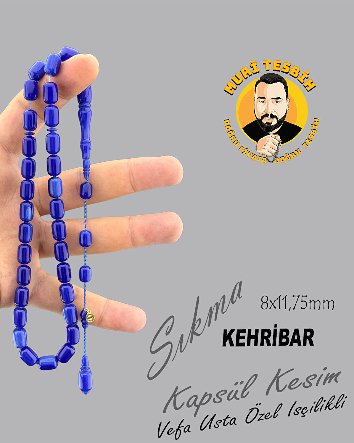 VEFA USTA SIKMA KEHRİBAR KAPSÜL KESİM 8X11,75