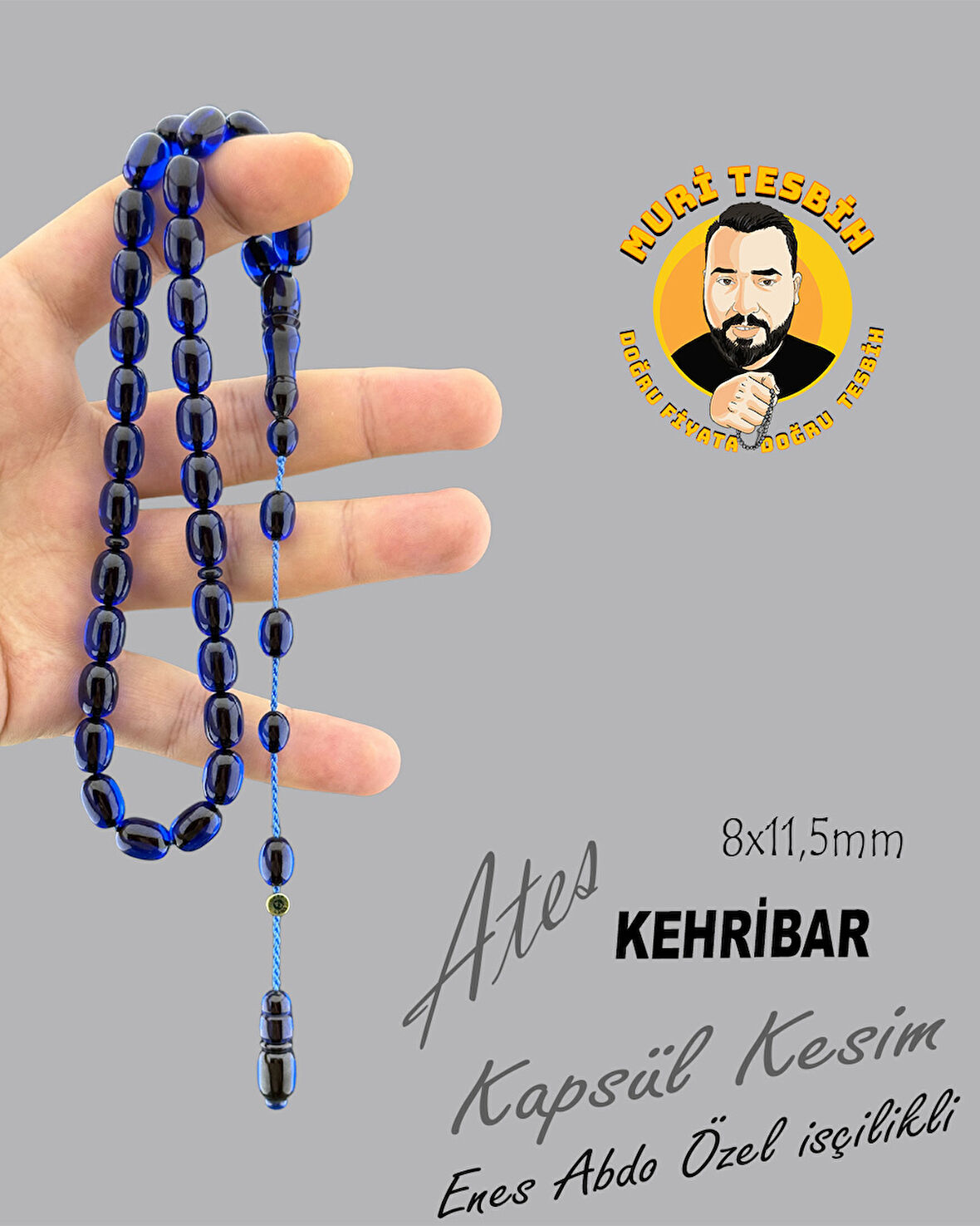 ENES ABDO ATEŞ KEHRİBAR KAPSÜL KESİM 8X11,50