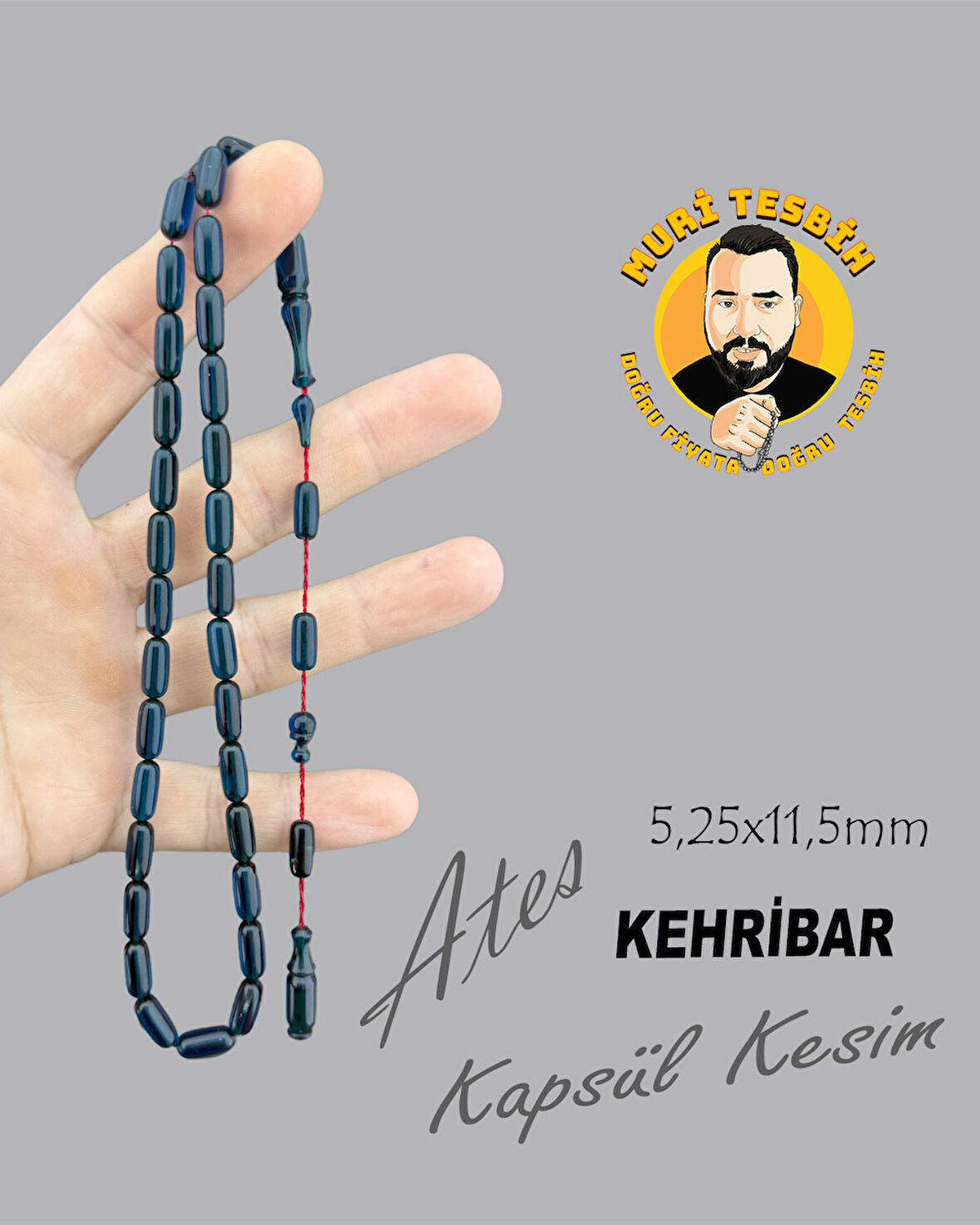 ATEŞ KEHRİBAR KAPSÜL KESİM 5,25X11,50