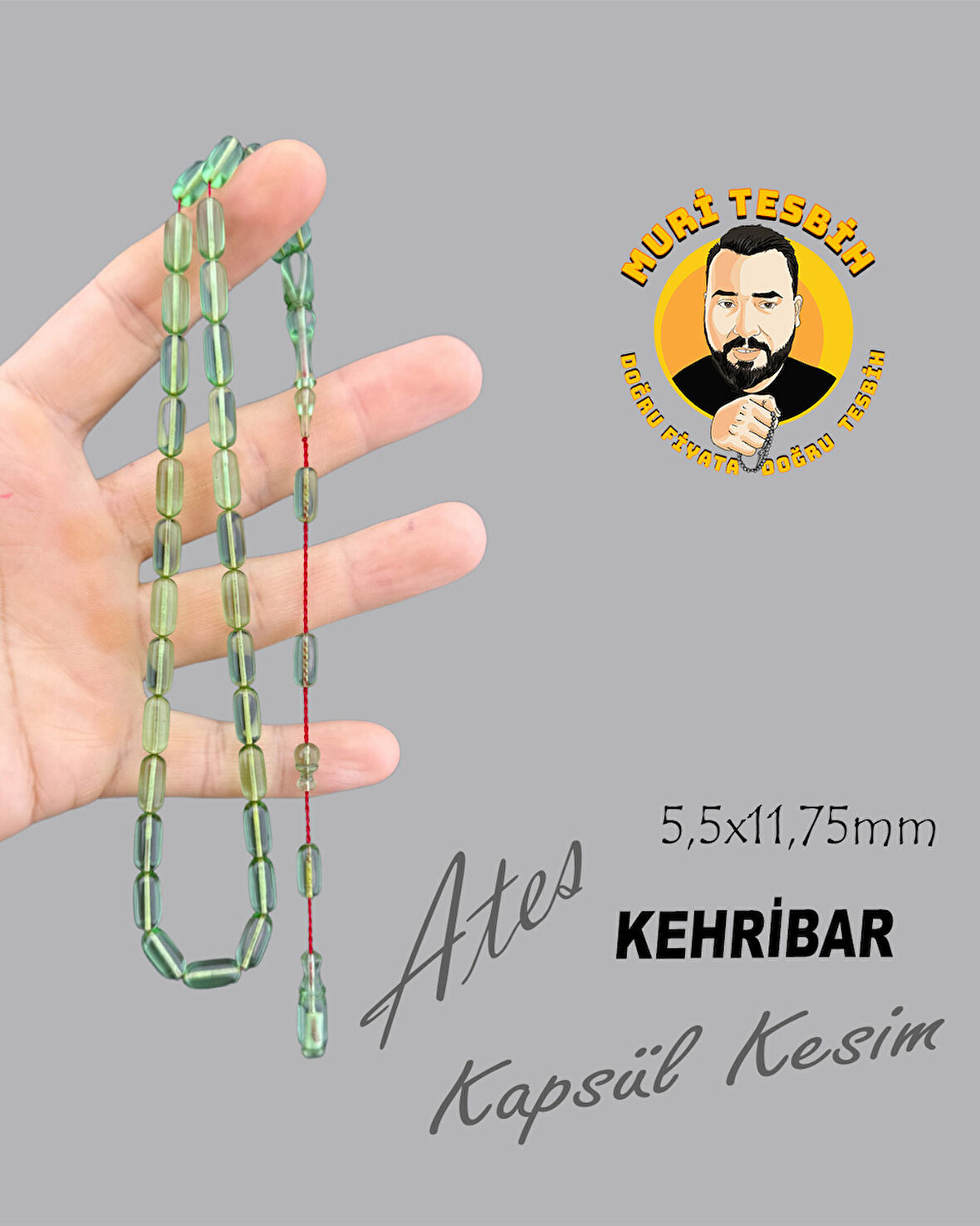 ATEŞ KEHRİBAR KAPSÜL KESİM 5,50X11,75