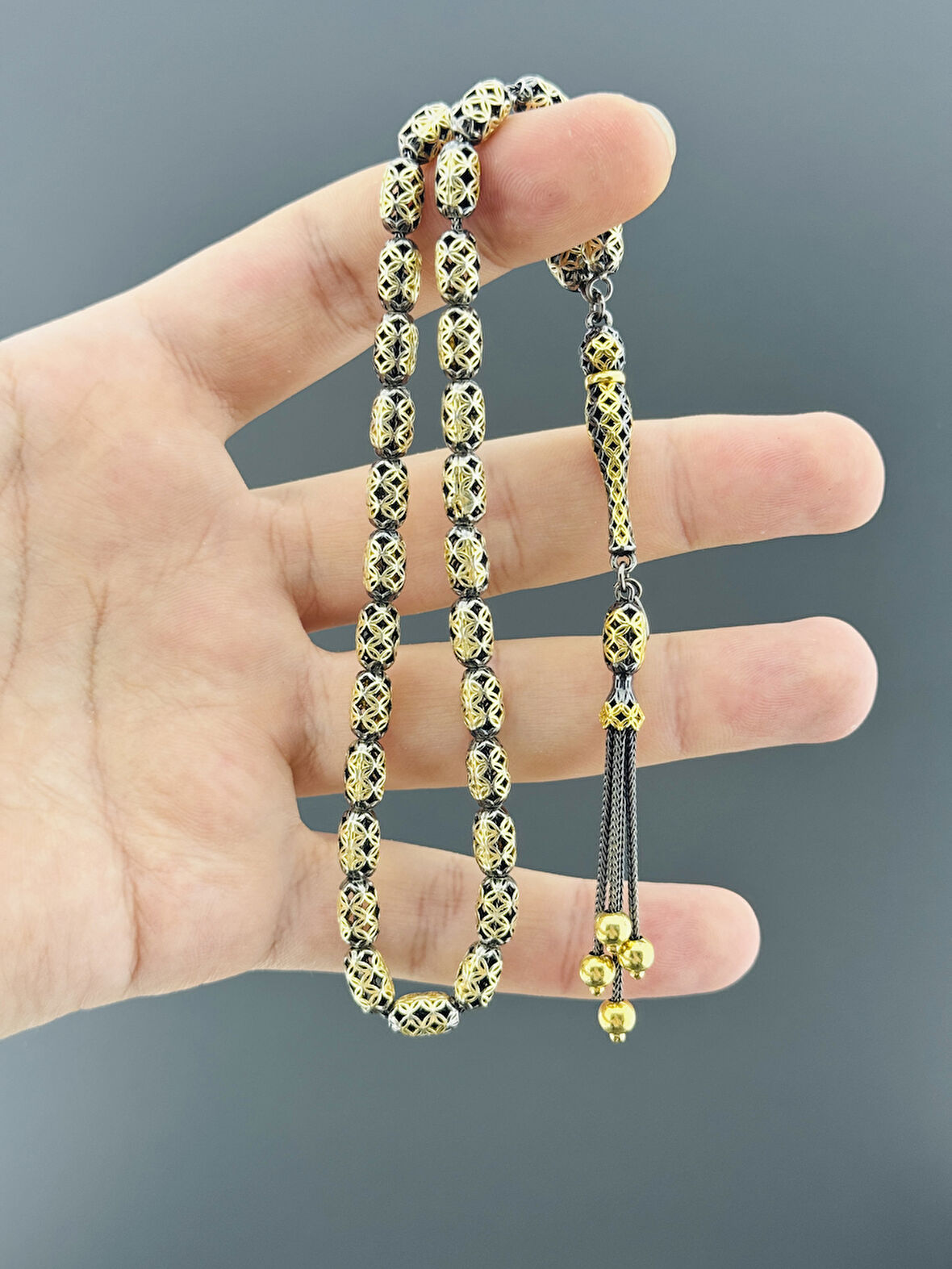 30 GR GÜMÜŞ TESBİH KAPSÜL KESİM 6X9,50