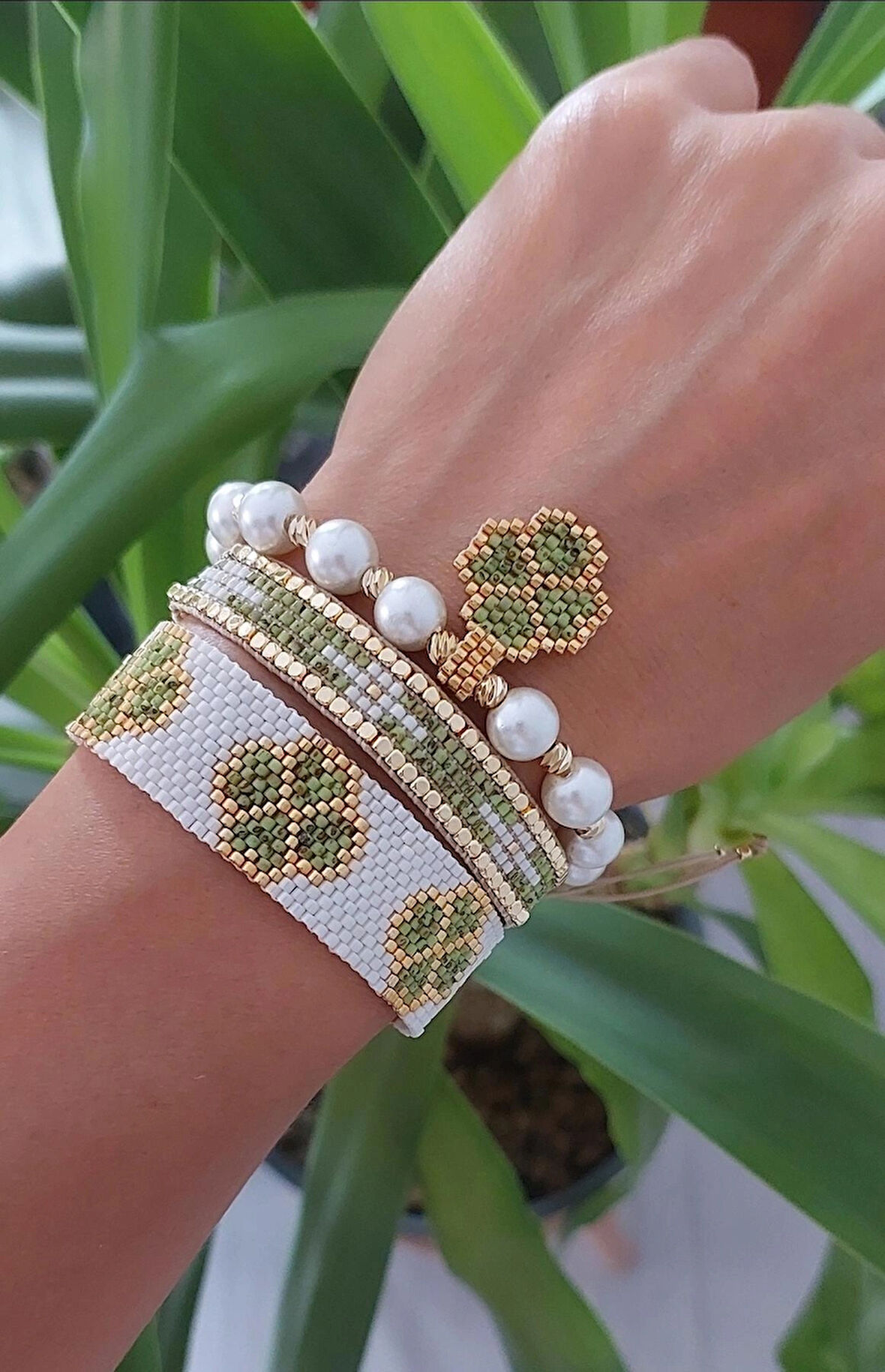 Yeşil Düş Bileklik  Seti