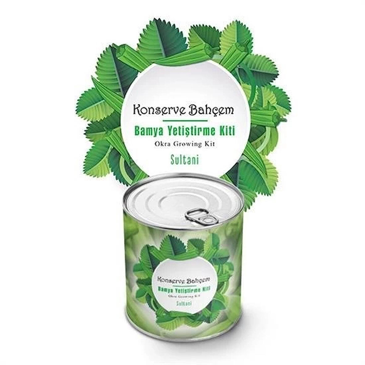 İpek Yıldızı® Konserve Bahçem Evde Konservede Sultani Bamya Yetiştirme Kiti