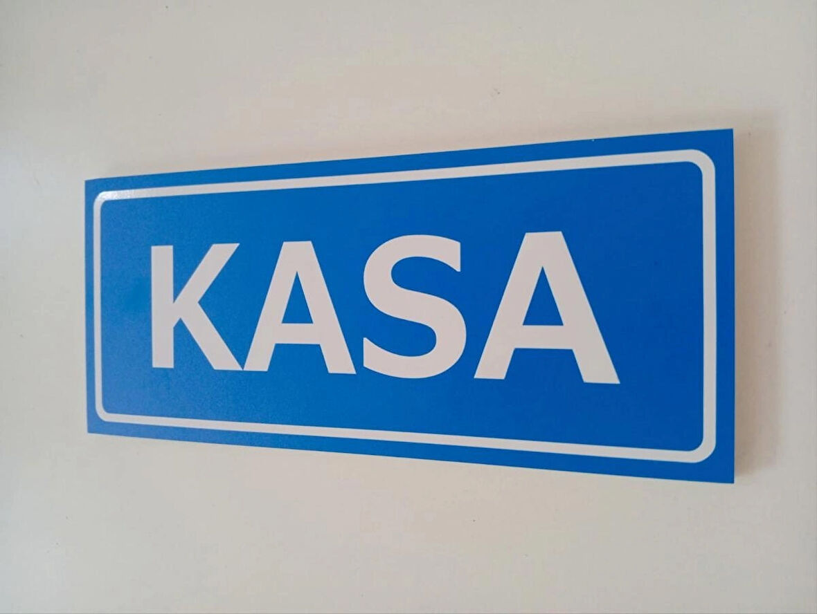 Kasa Kapı İsimliği Uyarı Yönlendirme Levhası 10x23 Cm Ebat 5 mm Dekota Levha