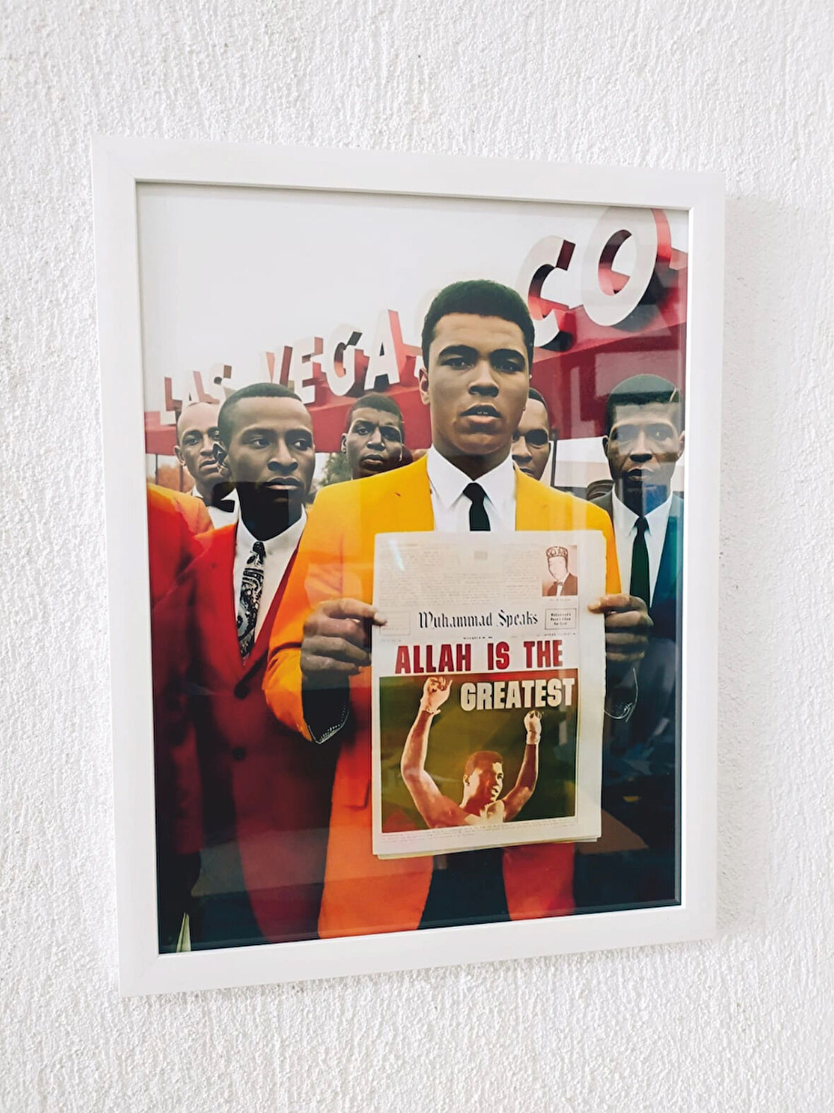 30x42 cm Muhammed Ali Allah İs The Greatest Çerçeveli Poster Tablosu