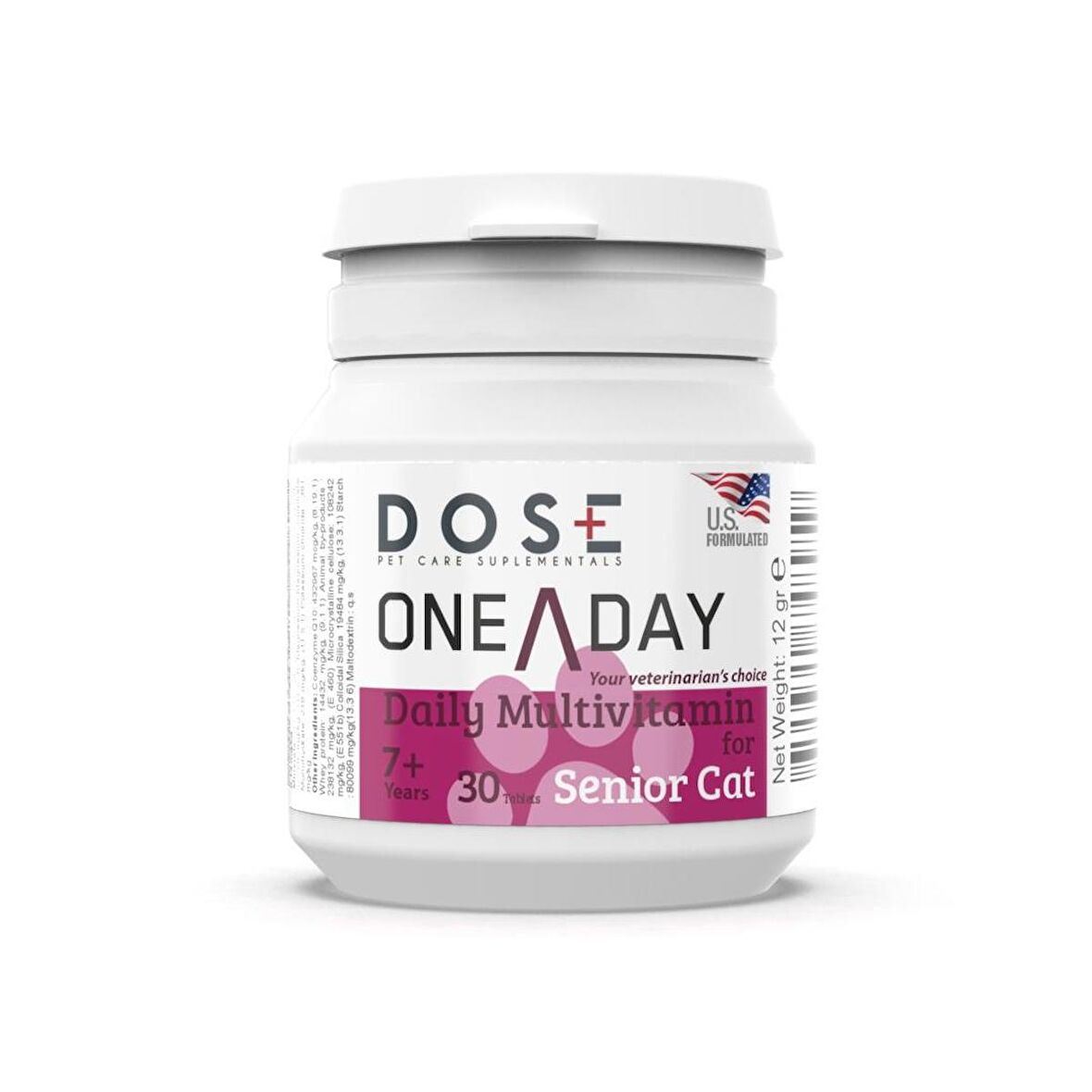 Dose One A Day Senior Yaşlı Kedi Multivitamin 30 Tablet