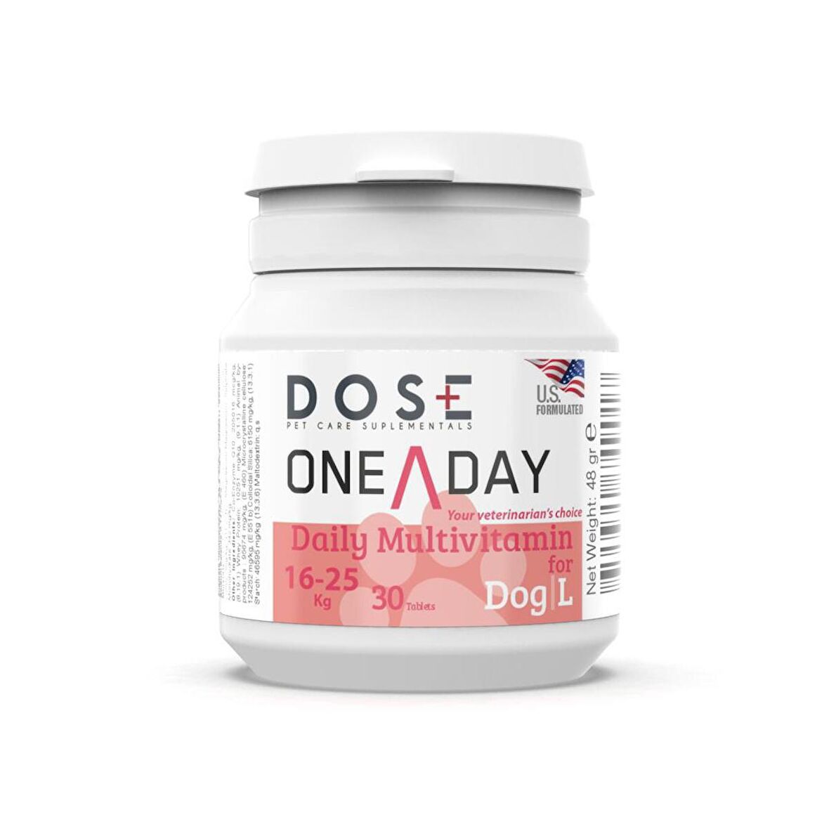 Dose One A Day Dog Köpek 16-25 Kg Arası Multivitamin 30 Tablet