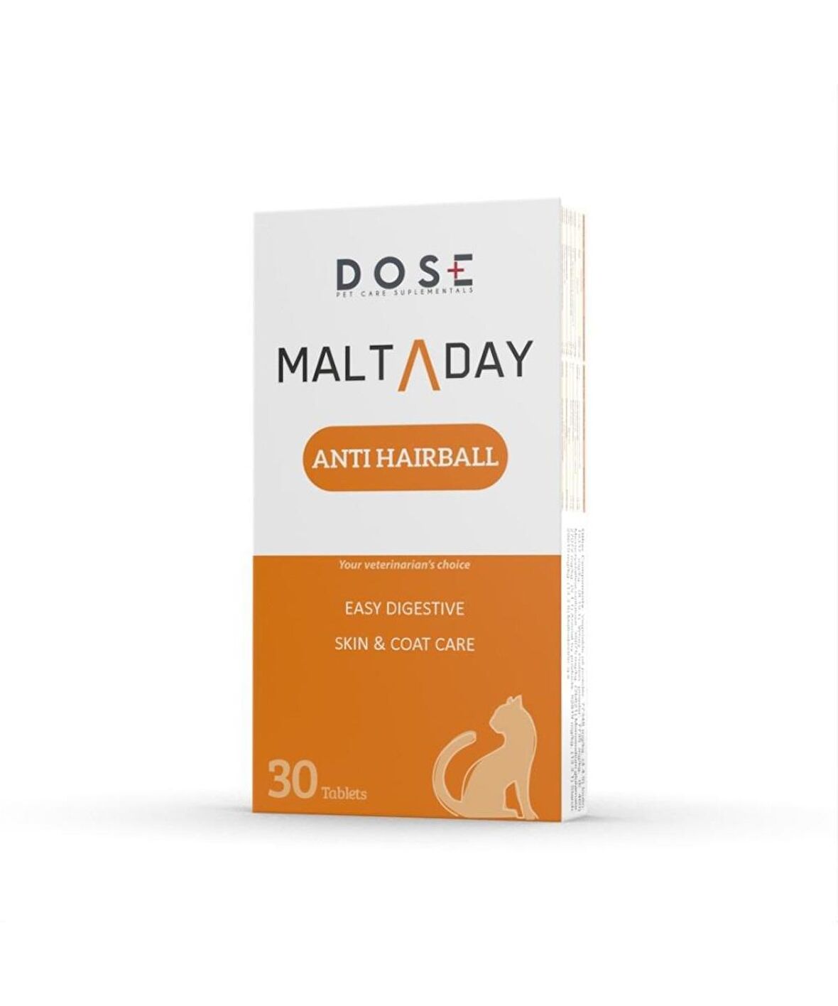 Dose Malt A Day Anti-Hairball Tablet Tüm Kediler İçin Tüy Yumağı Önleyici Anti Hairball Malt Tablet