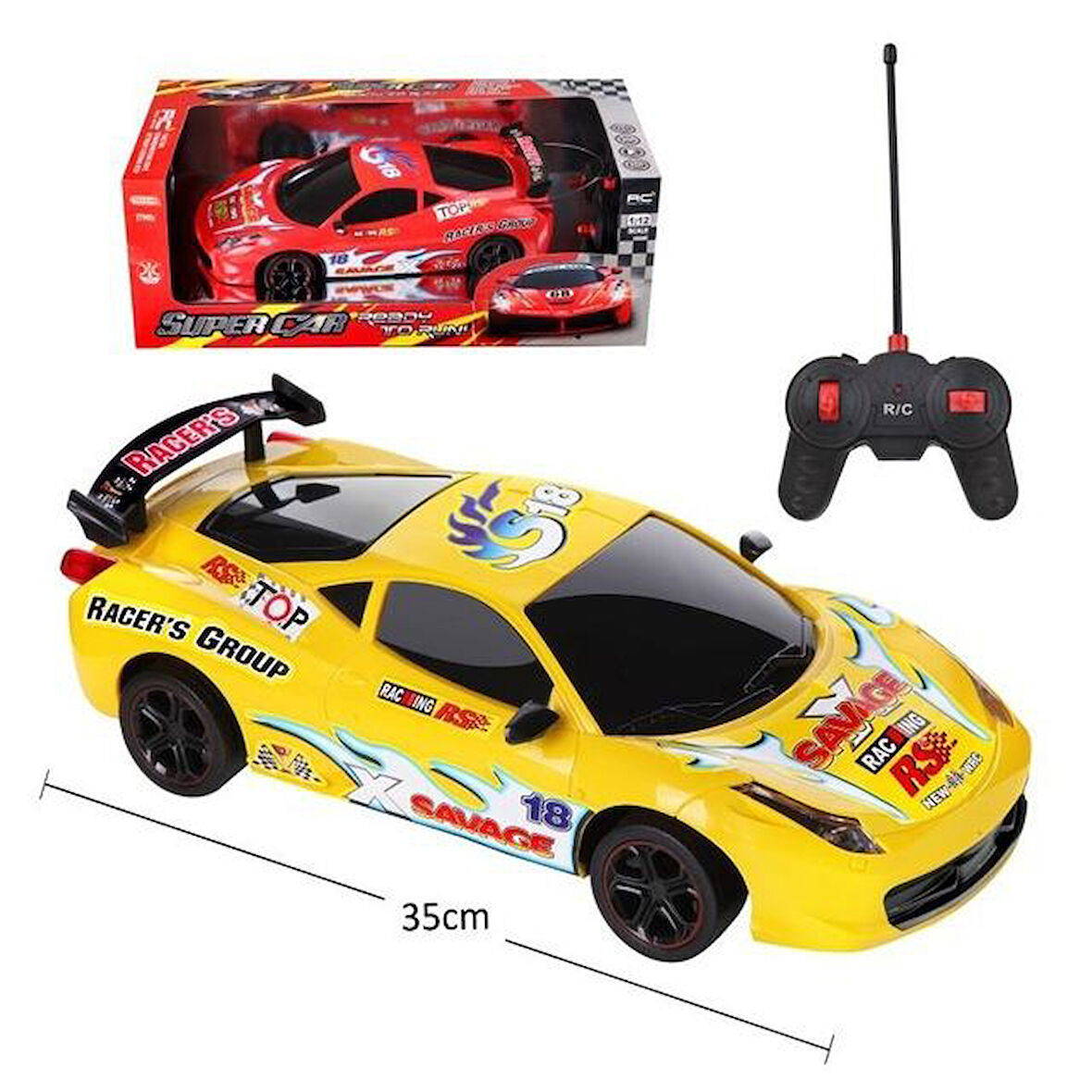 TOY-10 SUPER CAR KUMANDALI ARABA 35 CM 1: 12 ÖLÇEK