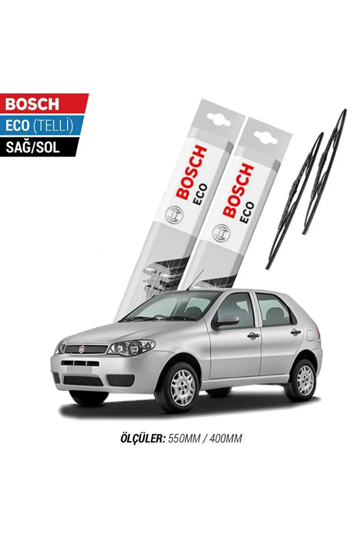 Fiat Palio 2006 Model Silecek Takımı Bosch Eco (telli)