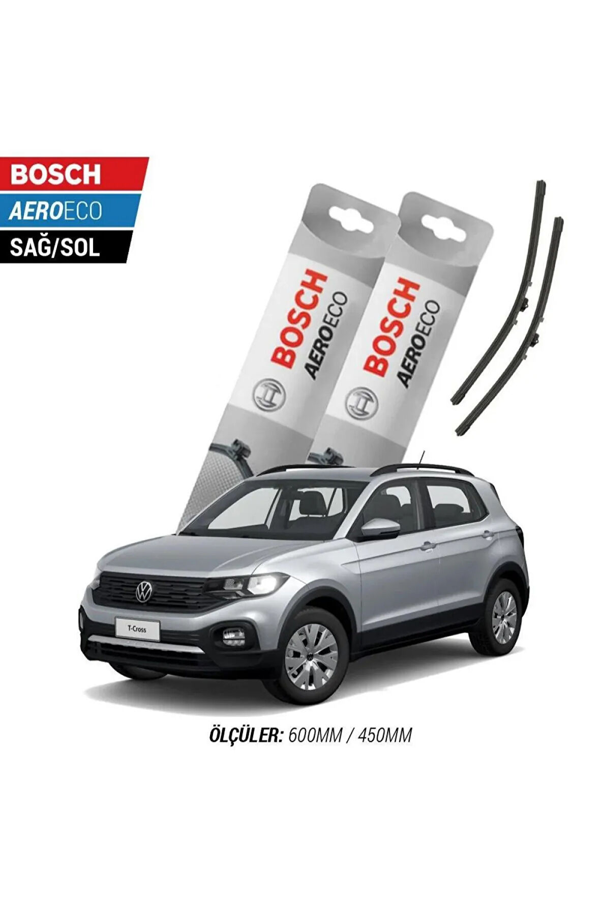 Volkswagen T-cross 2023 Model Bosch Aeroeco Muz Silecek Takımı