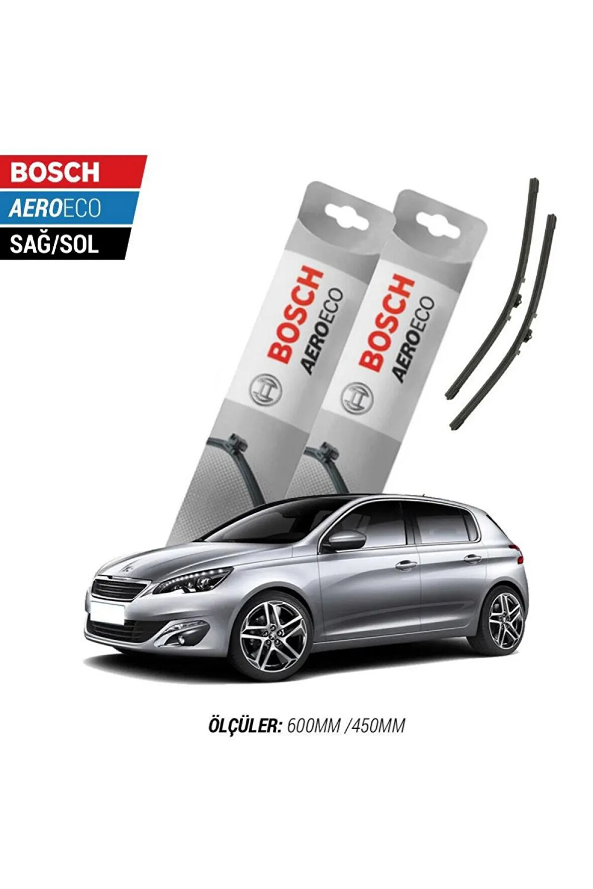 Peugeot 308 2015 Model Bosch Aeroeco Muz Silecek Takımı