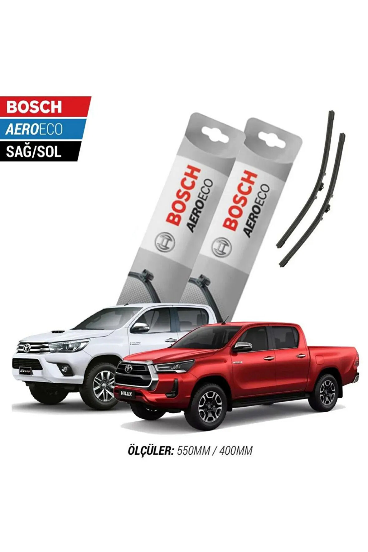 Toyota Hilux 2020 Model Bosch Aeroeco Muz Silecek Takımı