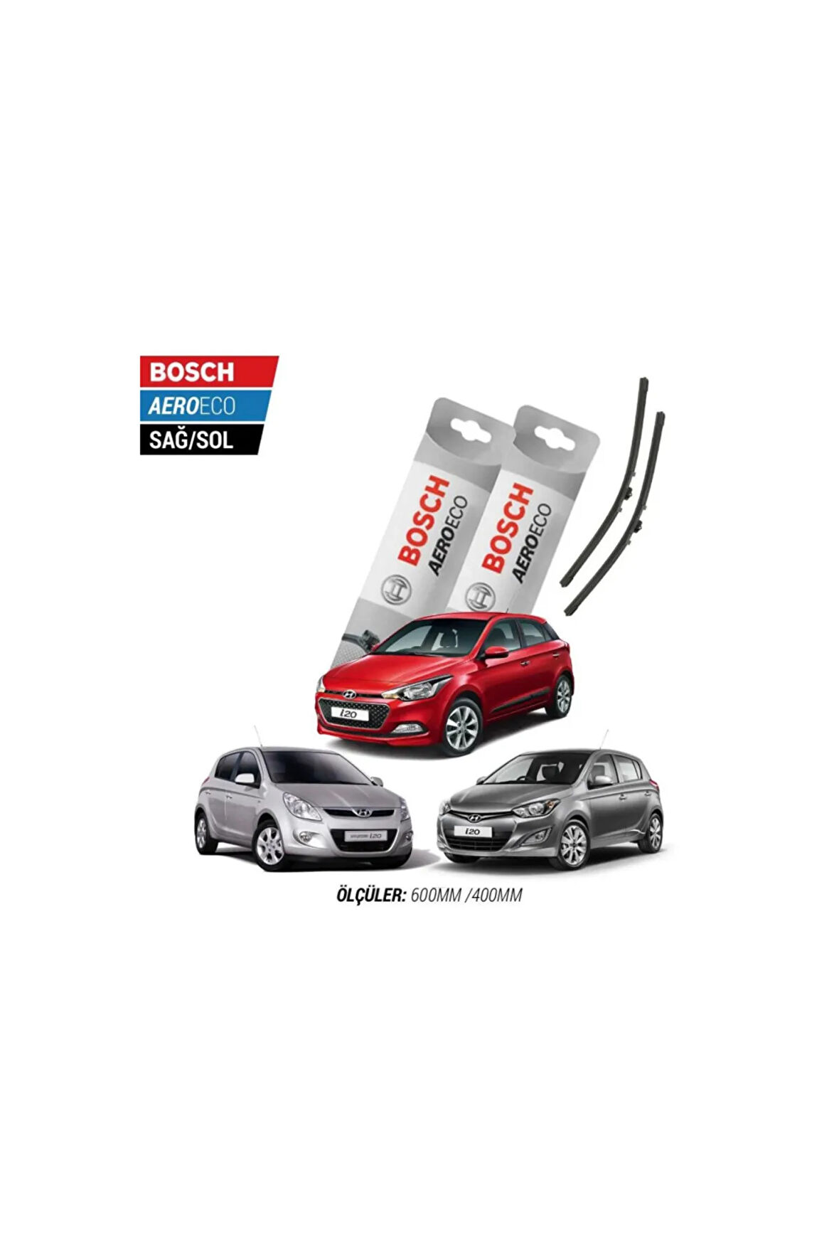 Hyundai İ20 2018 Model Bosch Aeroeco Muz Silecek Takımı