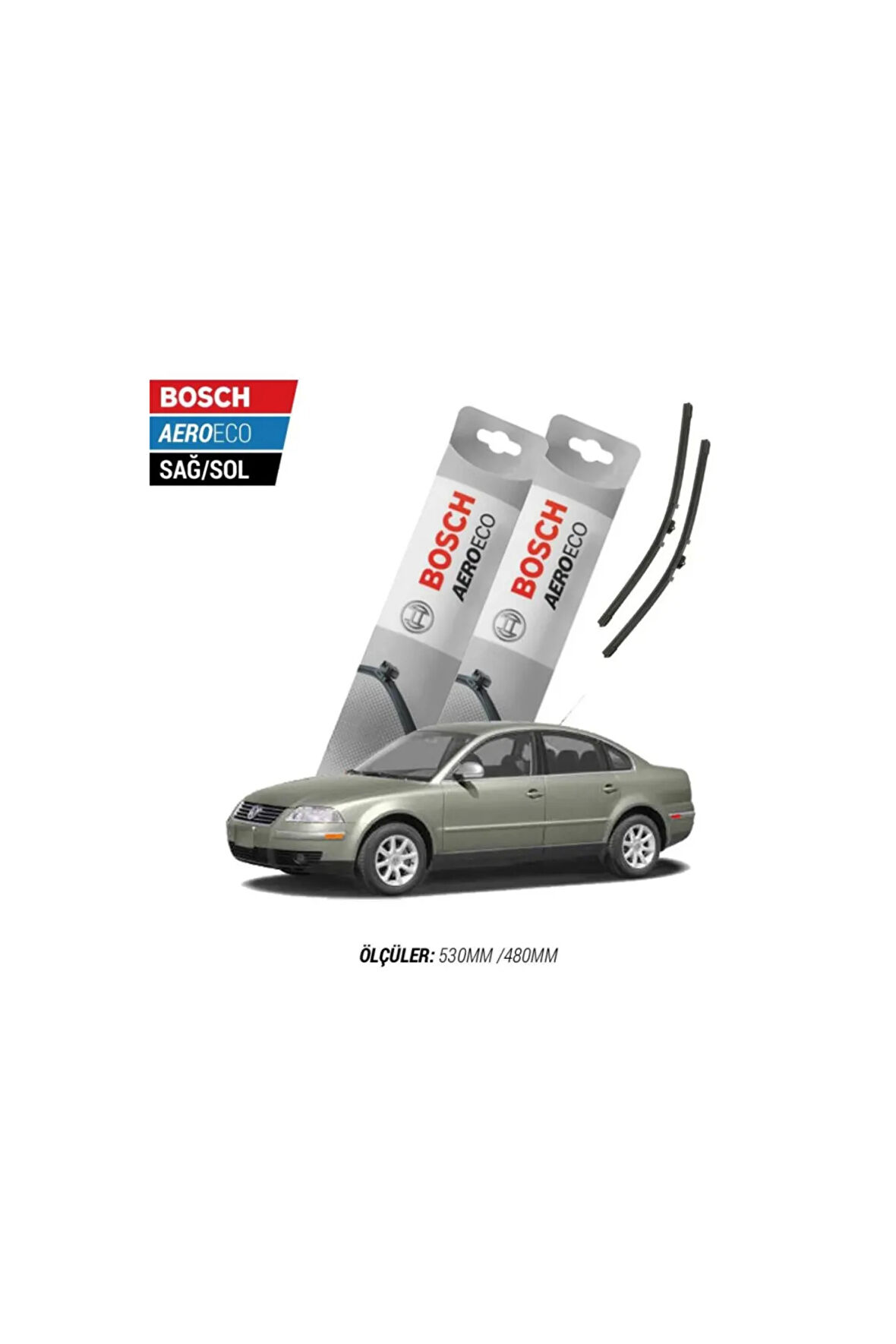 Volkswagen Passat B5 2004 Model Bosch Aeroeco Muz Silecek Takımı