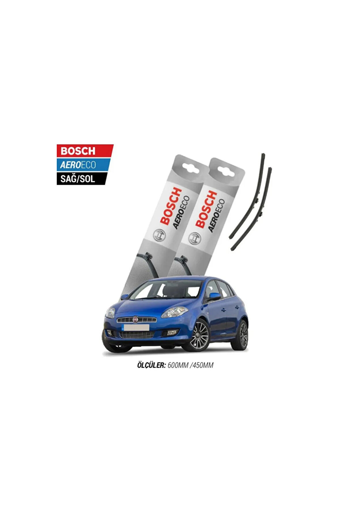 Fiat Bravo 2009 Model Bosch Aeroeco Muz Silecek Takımı