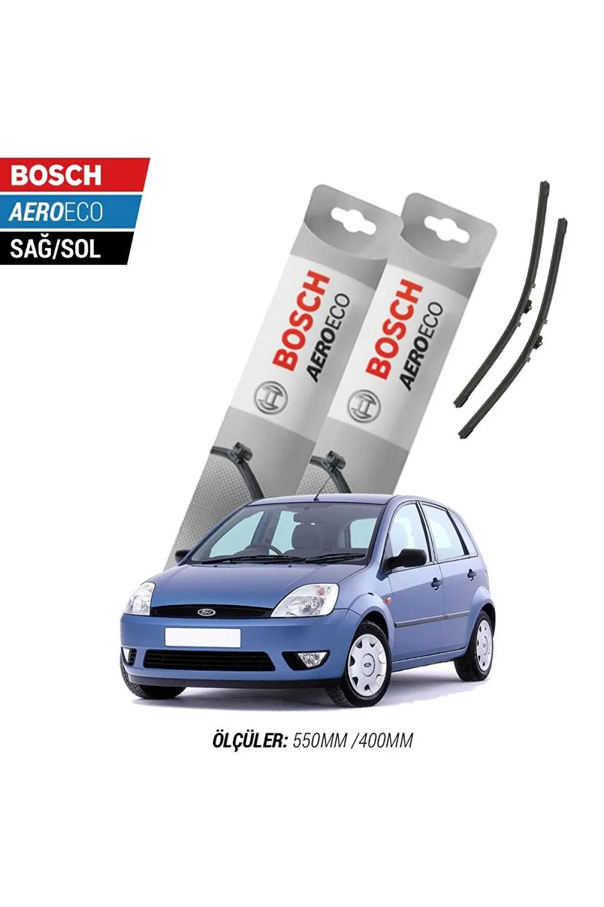 Ford Fiesta 2005 Model Bosch Aeroeco Muz Silecek Takımı