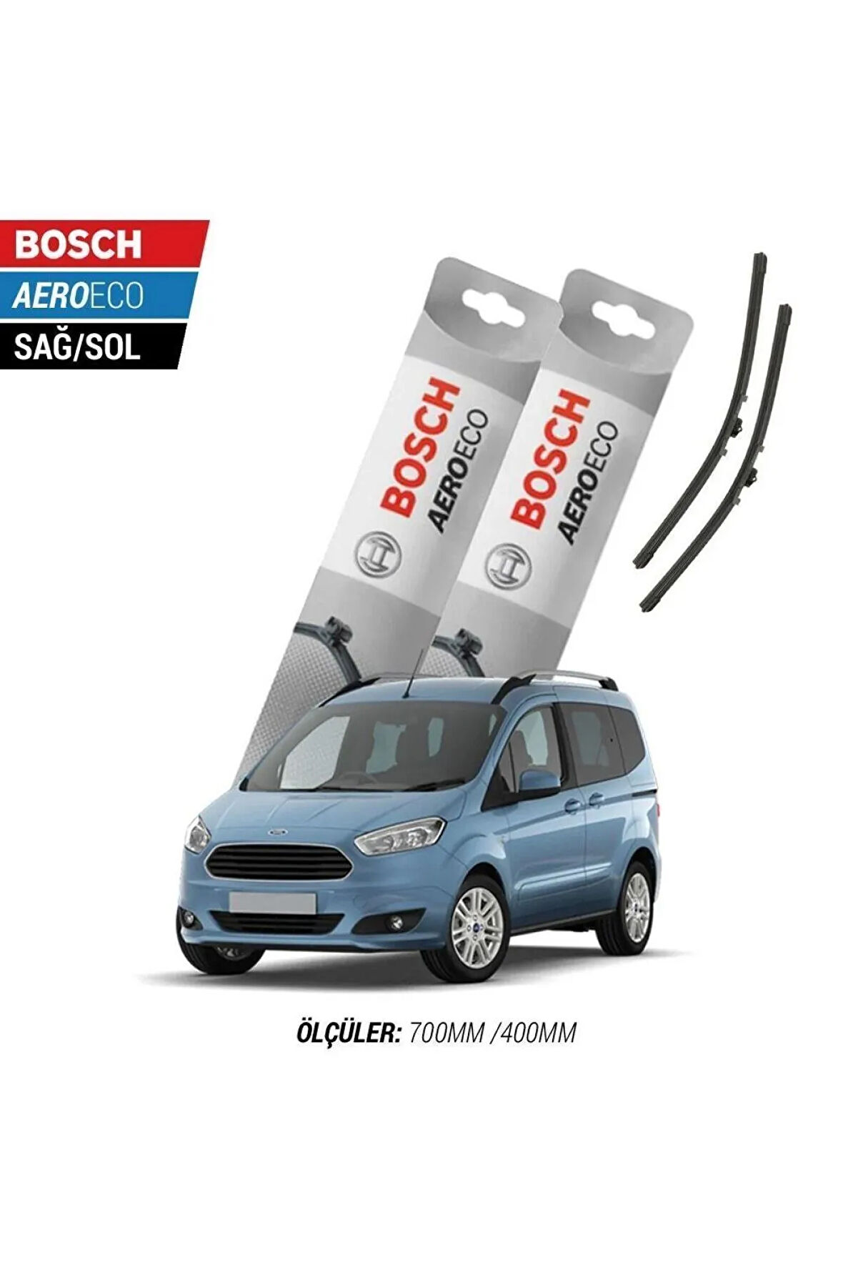 Ford Courier 2014-2022 Model Bosch Aeroeco Muz Silecek Takımı