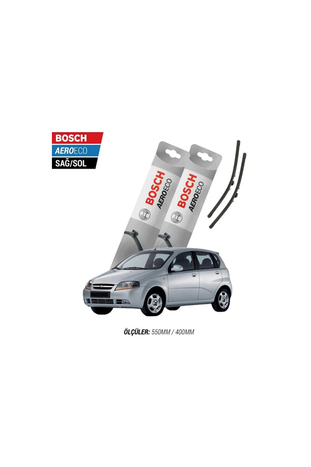 Chevrolet Kalos 2005 Model Bosch Aeroeco Muz Silecek Takımı