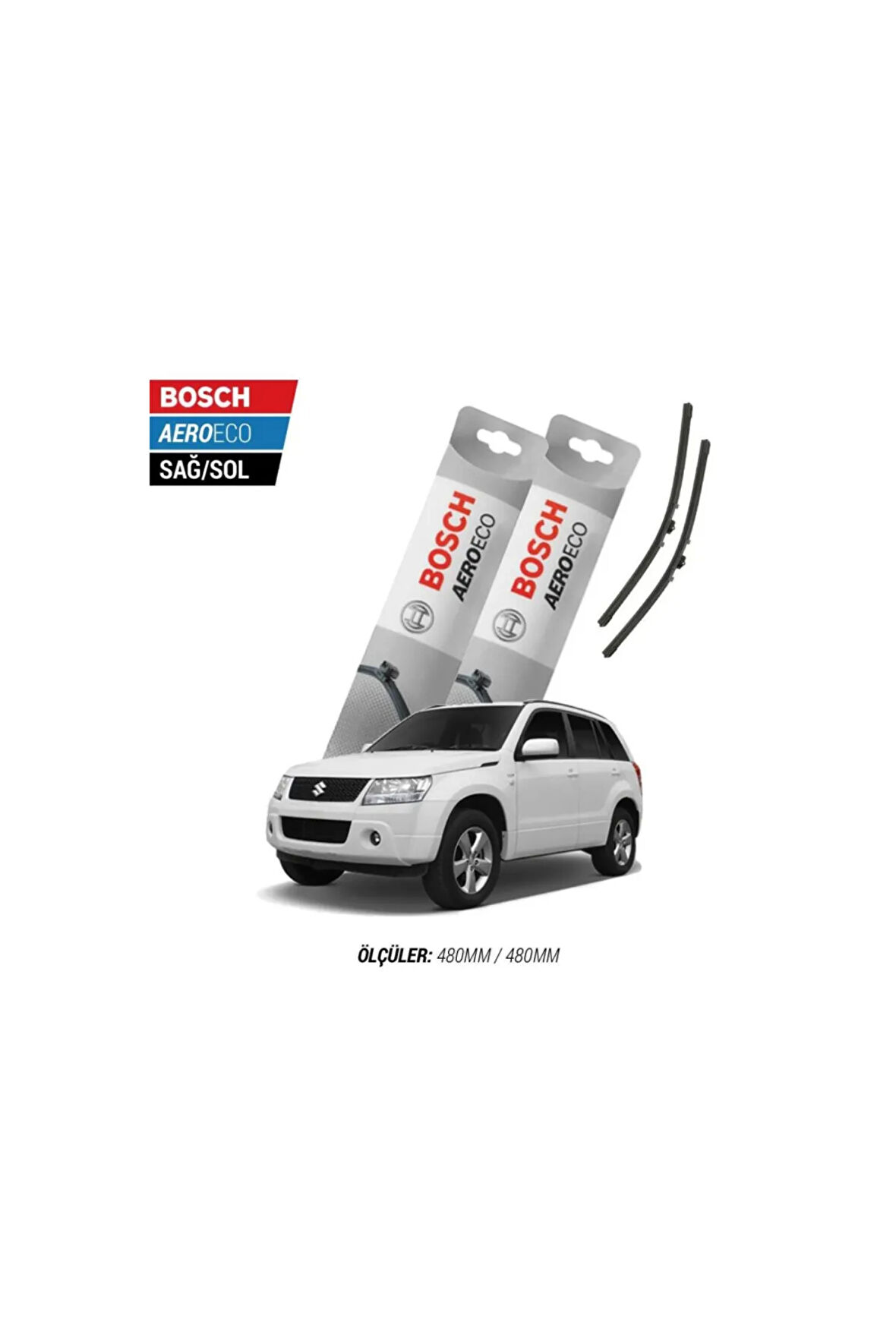 Suzuki Grand Vitara 2007 Model Bosch Aeroeco Muz Silecek Takımı