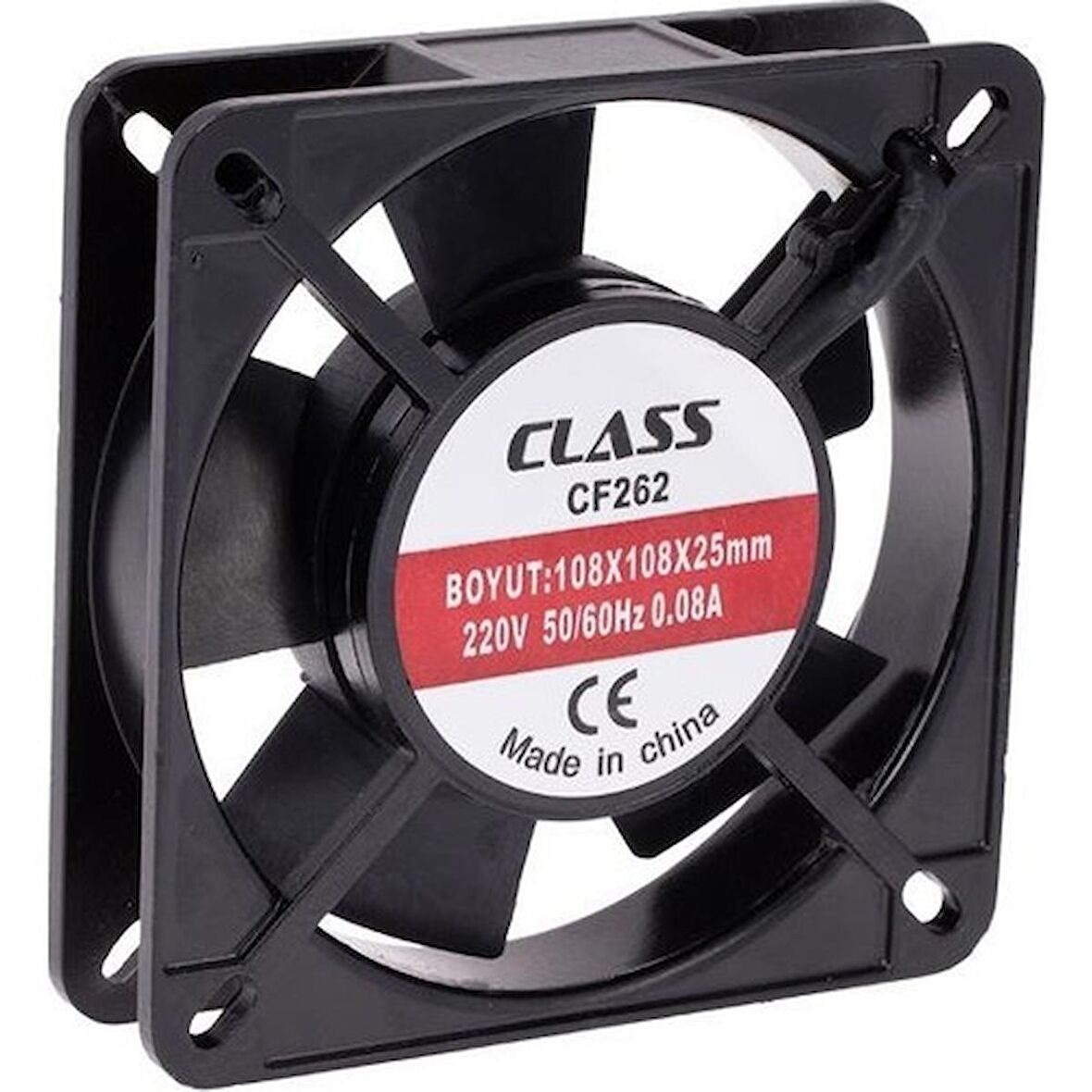 Class 108X108X25 Ac 220V  Aksiyel Fan Cf 262 Metal Kasa