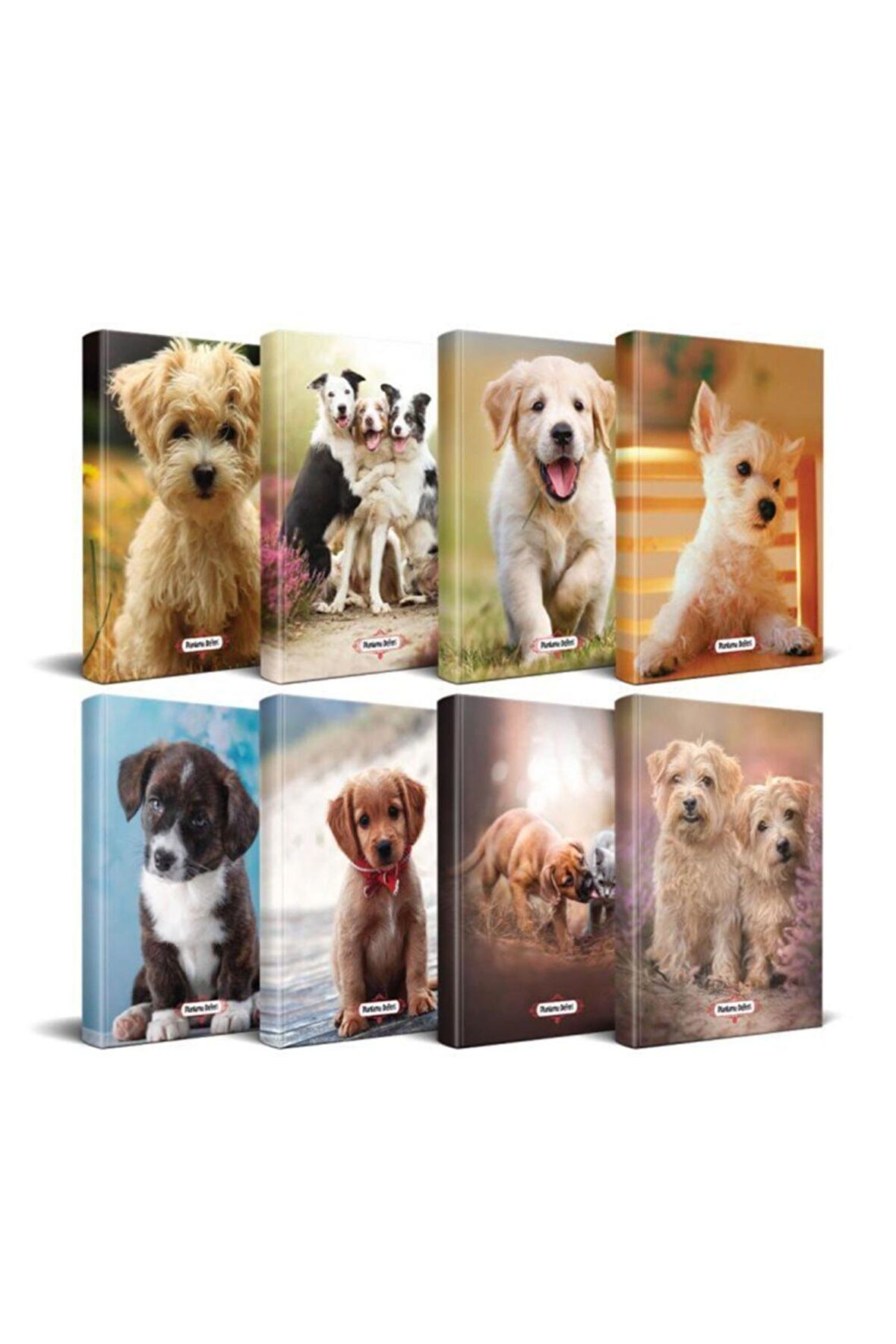 Köpek Temalı Süresiz Planlama Defter Seti - 8 Defter
