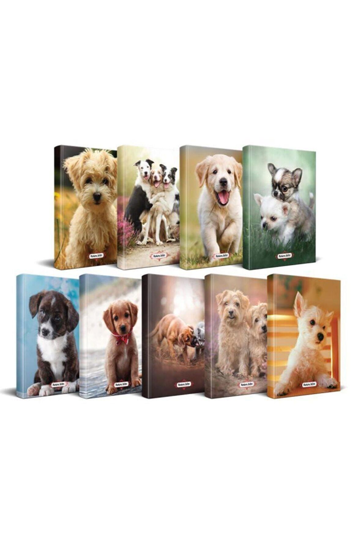 Köpek Temalı Süresiz Planlama Defter Seti - 9 Defter