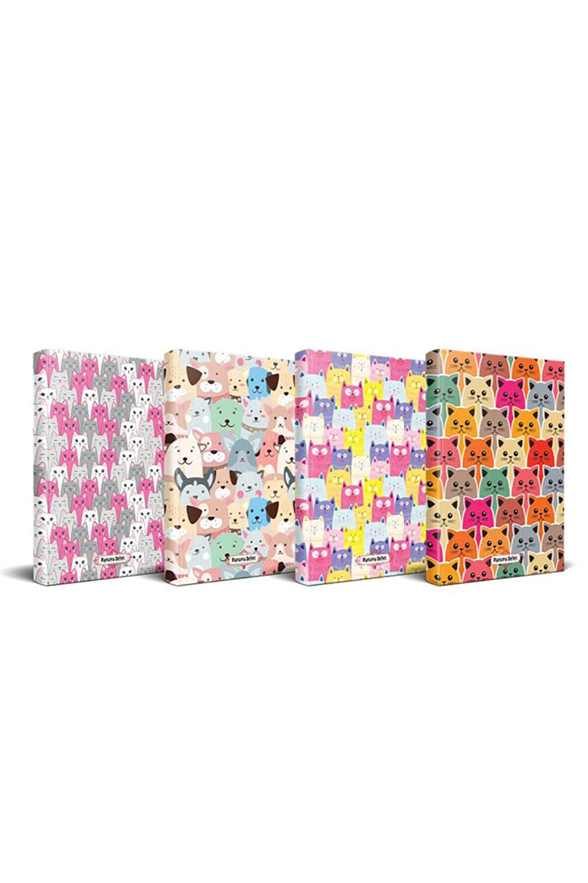 Kedi Temalı Planlama Defteri Seti - 4 Defter Set2